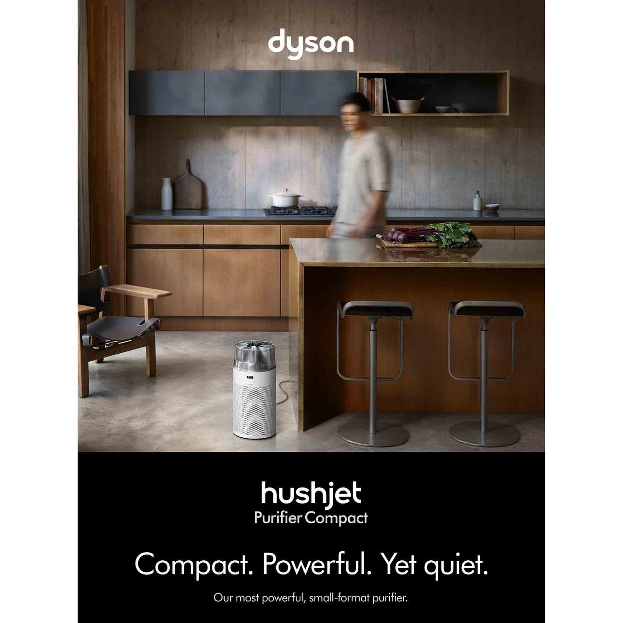 Dyson Hush Jet Purifier Compact – White & Silver - HJ10 Dyson Hush Jet Purifier Compact – White & Silver - HJ10