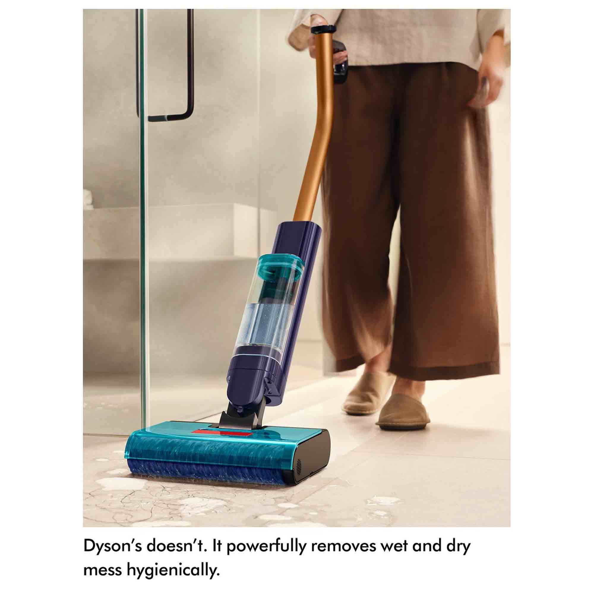 Dyson Clean & Wash Hygiene Cordless Hard Floor Cleaner - Gold & Blue Dyson Clean & Wash Hygiene Cordless Hard Floor Cleaner - Gold & Blue