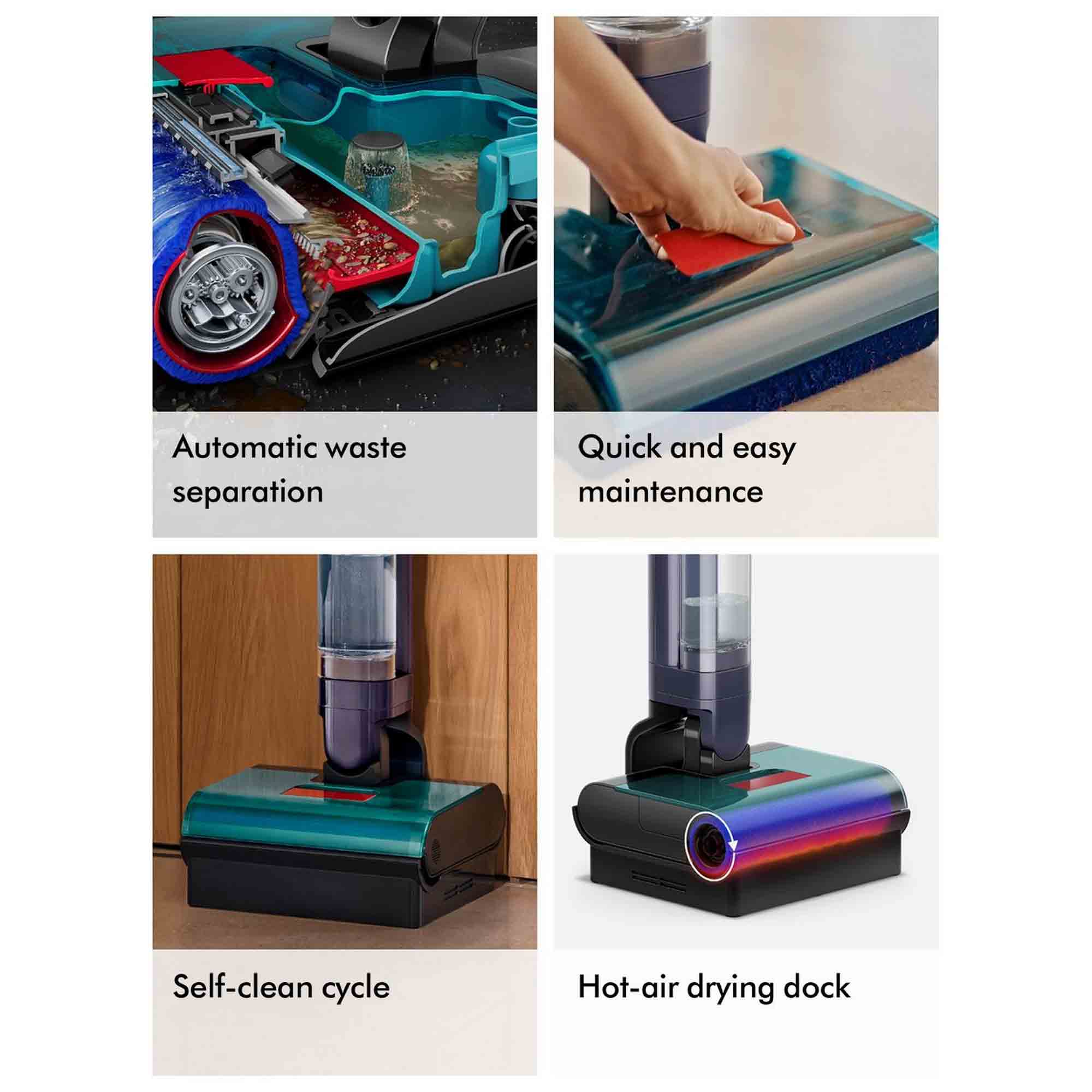 Dyson Clean & Wash Hygiene Cordless Hard Floor Cleaner - Gold & Blue Dyson Clean & Wash Hygiene Cordless Hard Floor Cleaner - Gold & Blue