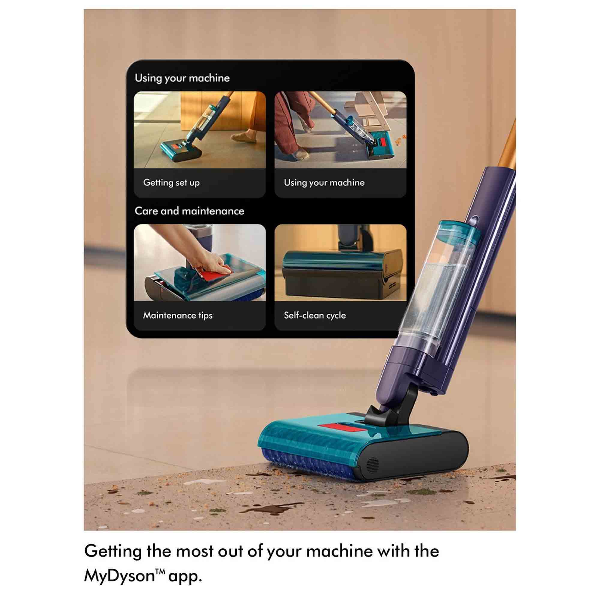 Dyson Clean & Wash Hygiene Cordless Hard Floor Cleaner - Gold & Blue Dyson Clean & Wash Hygiene Cordless Hard Floor Cleaner - Gold & Blue