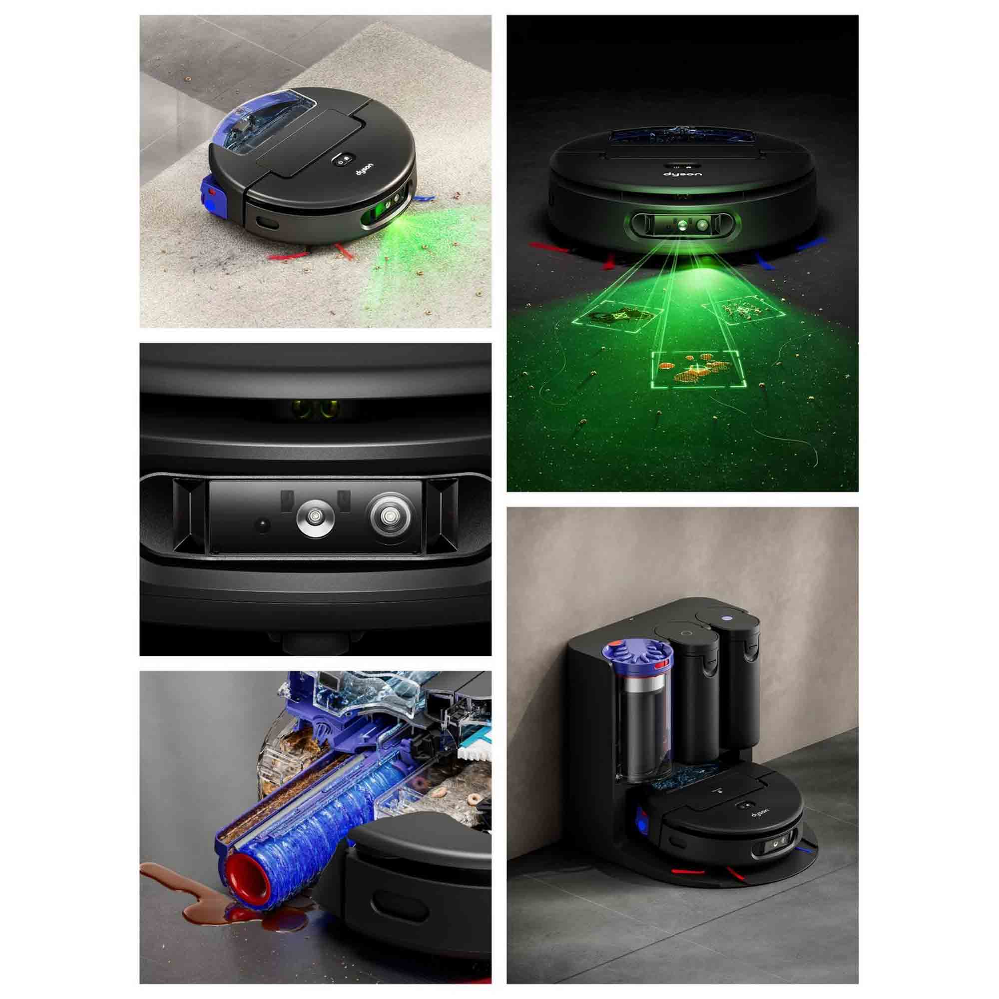Dyson Spot & Scrub AI robot vacuum cleaner in Black Dyson Spot & Scrub AI robot vacuum cleaner in Black