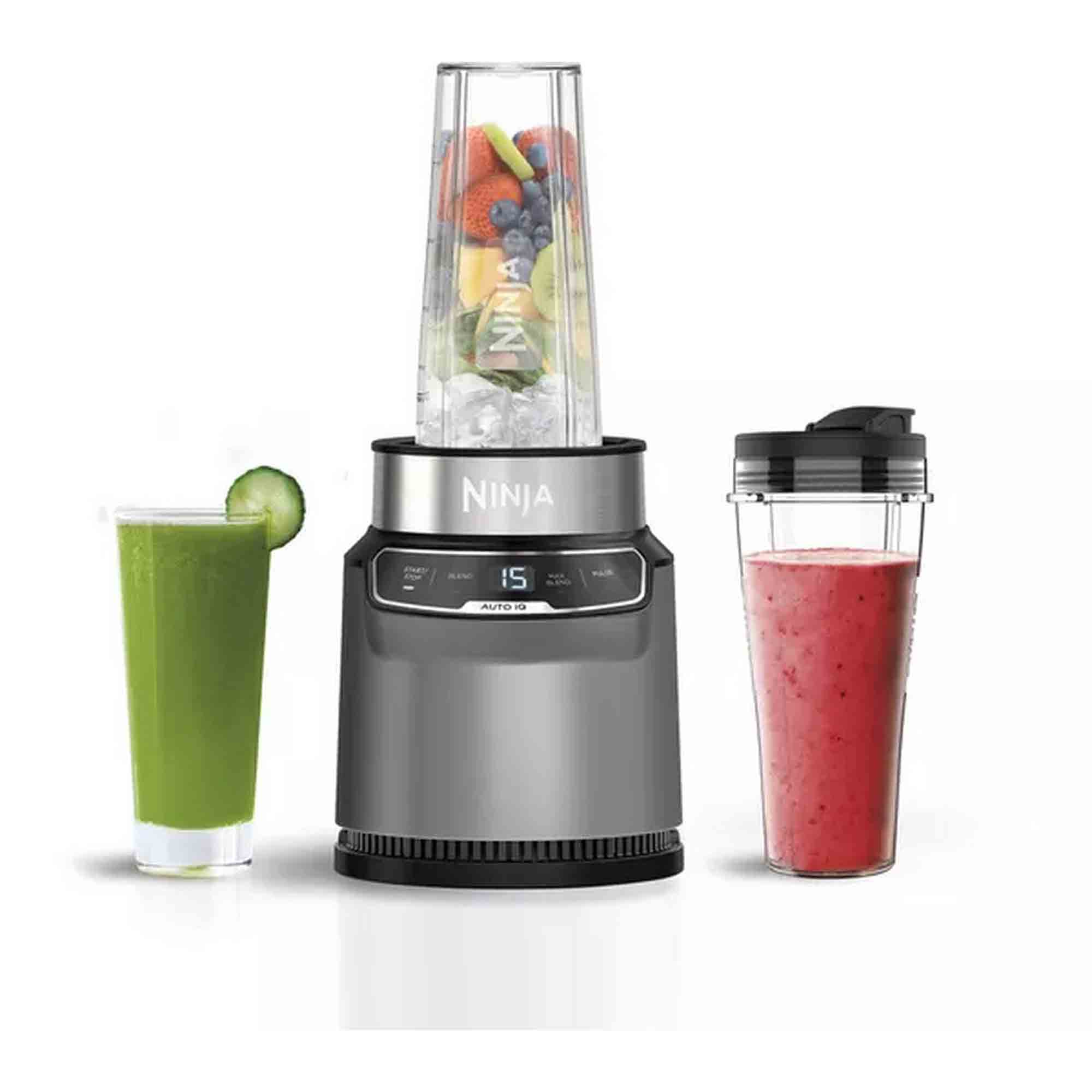 Ninja Motorised Compact Blender with Auto-iQ in Dark Grey - BN500UK Ninja Motorised Compact Blender with Auto-iQ in Dark Grey - BN500UK