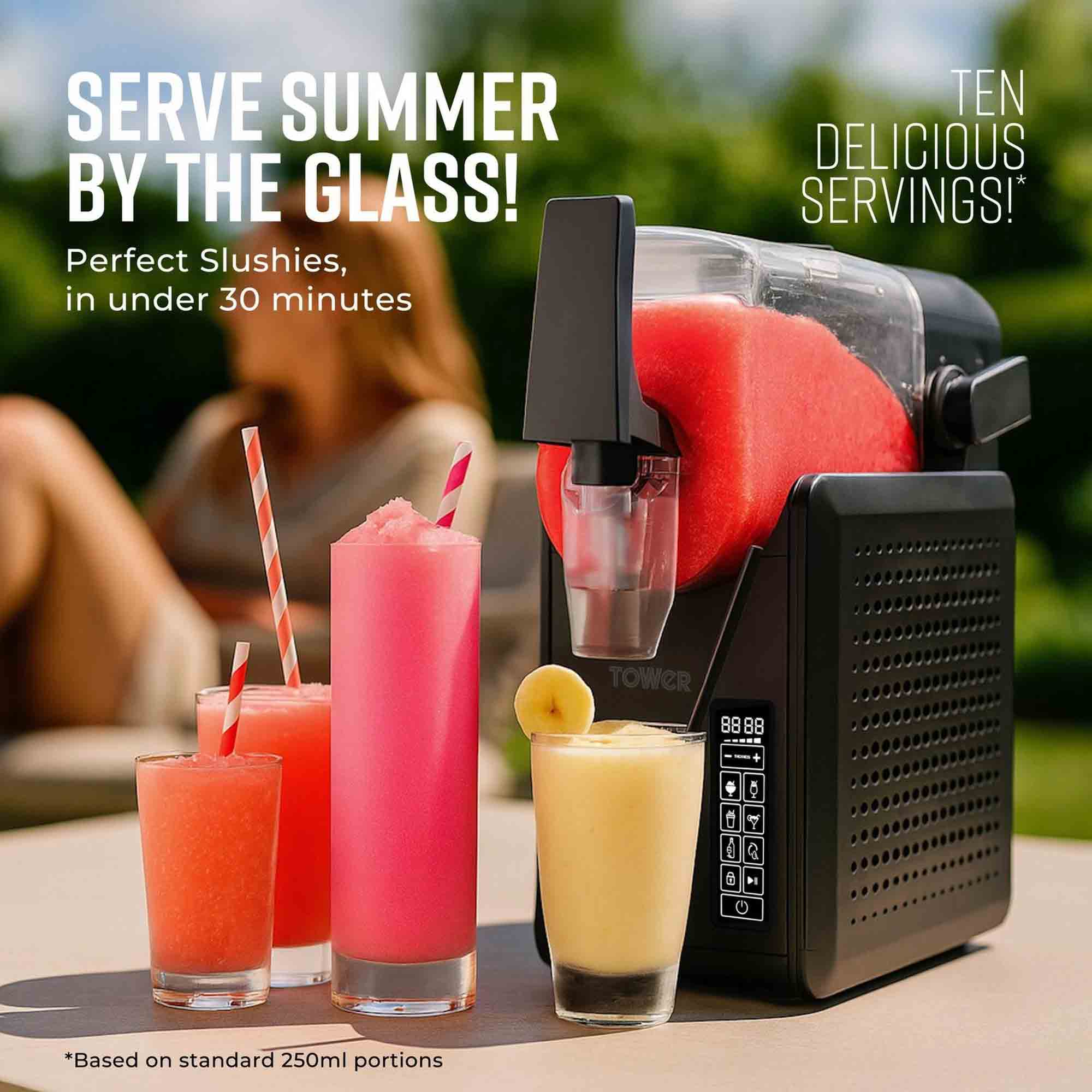 Tower 2.6L Frozen Drink Slushie Maker – Black - T19058 Tower 2.6L Frozen Drink Slushie Maker – Black - T19058