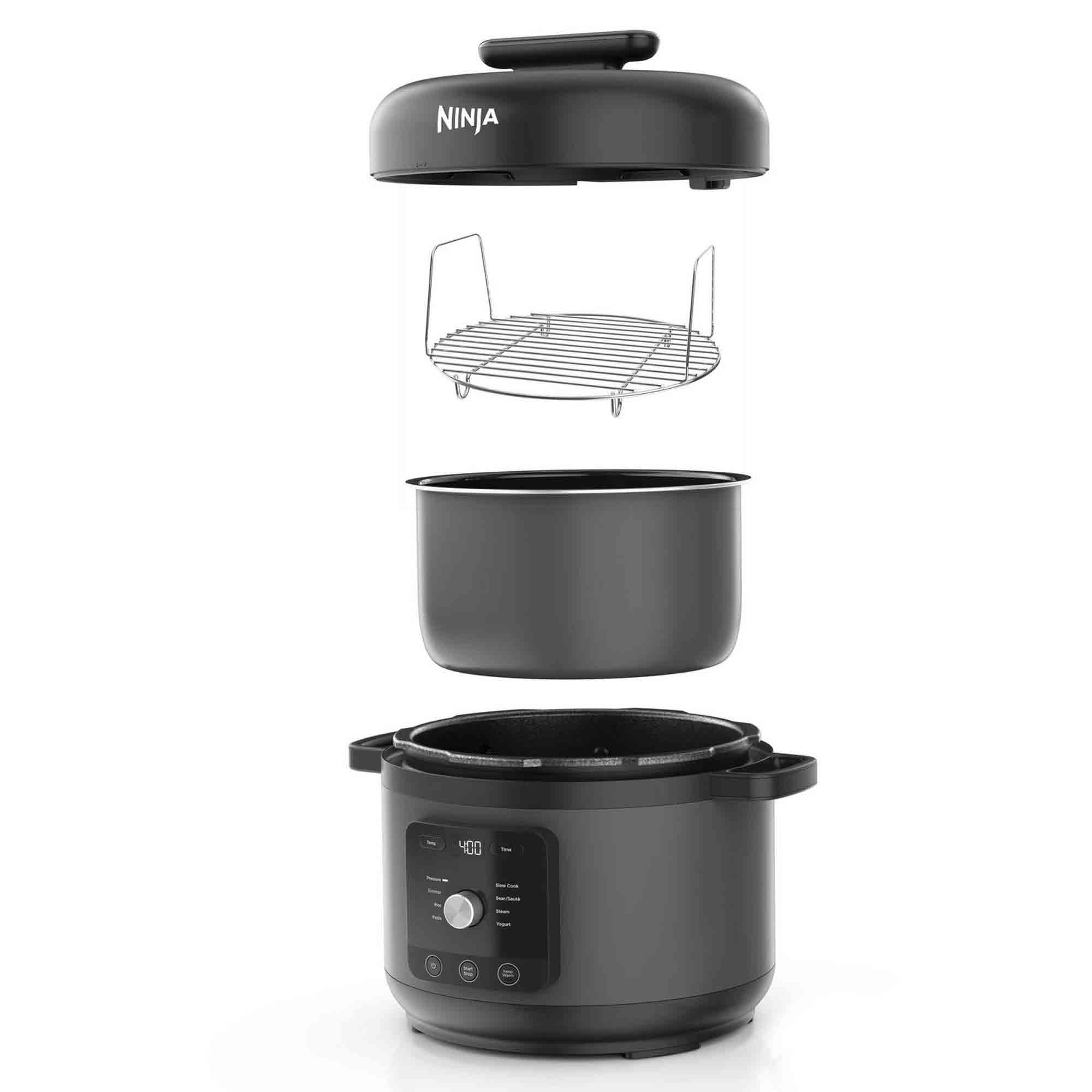 Ninja HyperHeat 9-in-1 Pressure & Rice Cooker – Grey/Black - PC201UK Ninja HyperHeat 9-in-1 Pressure & Rice Cooker – Grey/Black - PC201UK