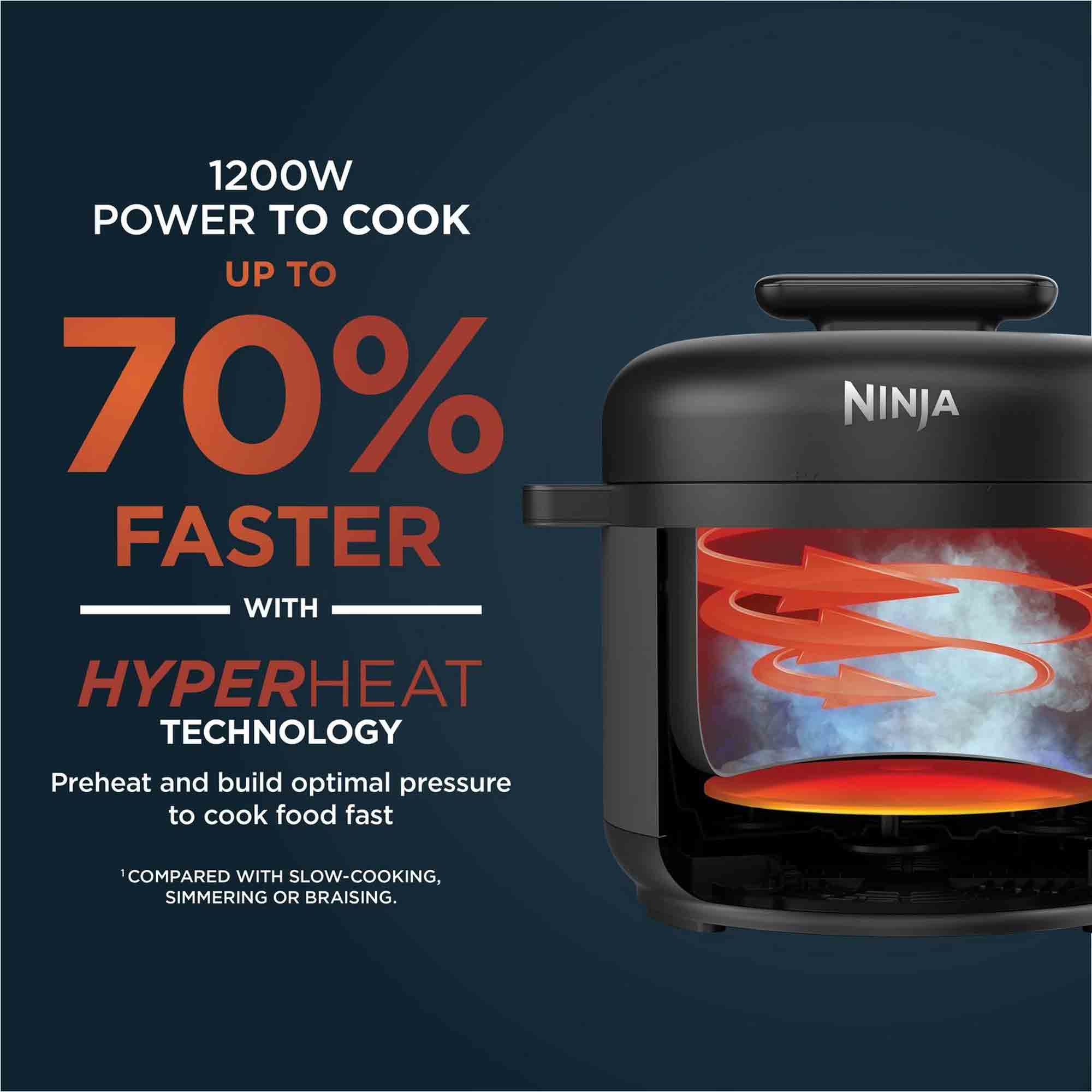 Ninja HyperHeat 9-in-1 Pressure & Rice Cooker – Grey/Black - PC201UK Ninja HyperHeat 9-in-1 Pressure & Rice Cooker – Grey/Black - PC201UK