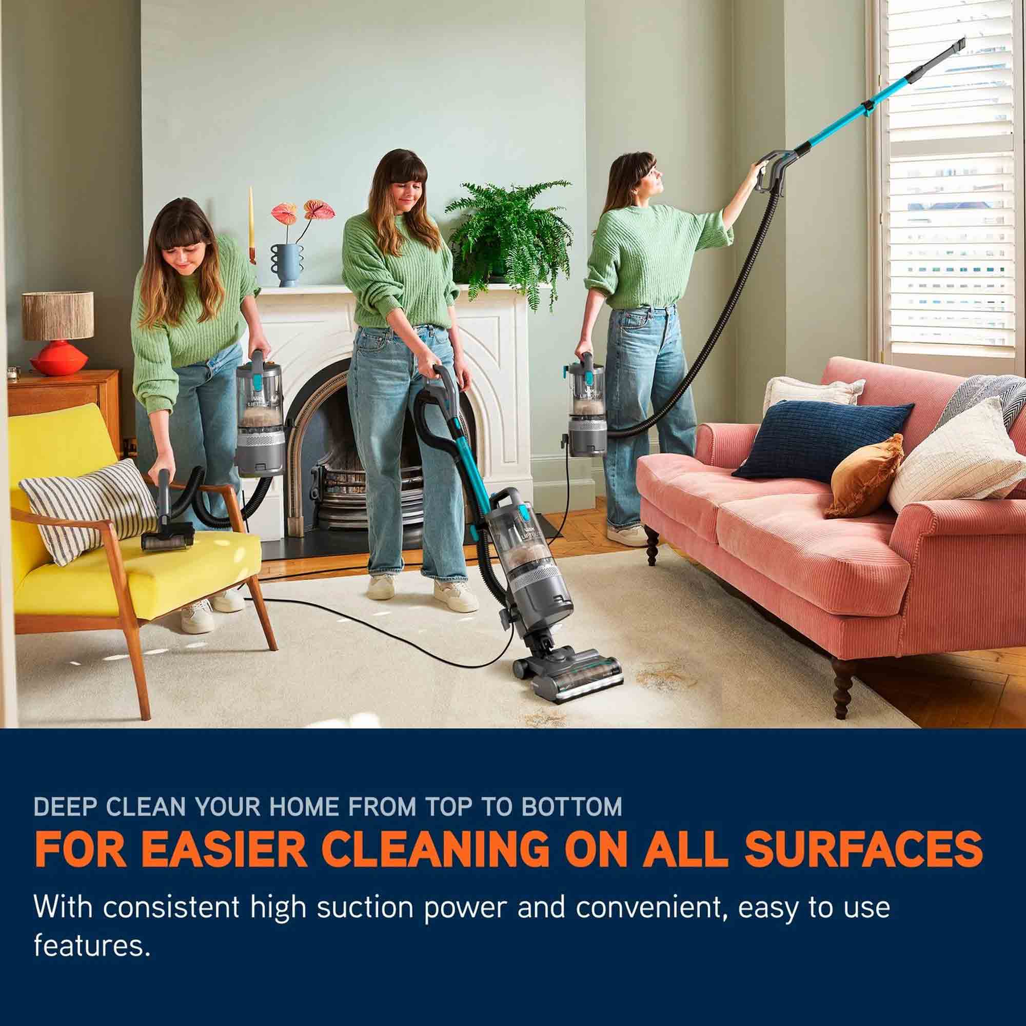 Vax LiftOut Reach Pet-Design Upright Vacuum Cleaner – Graphite/Teal - CDUP-LORP Vax LiftOut Reach Pet-Design Upright Vacuum Cleaner – Graphite/Teal - CDUP-LORP