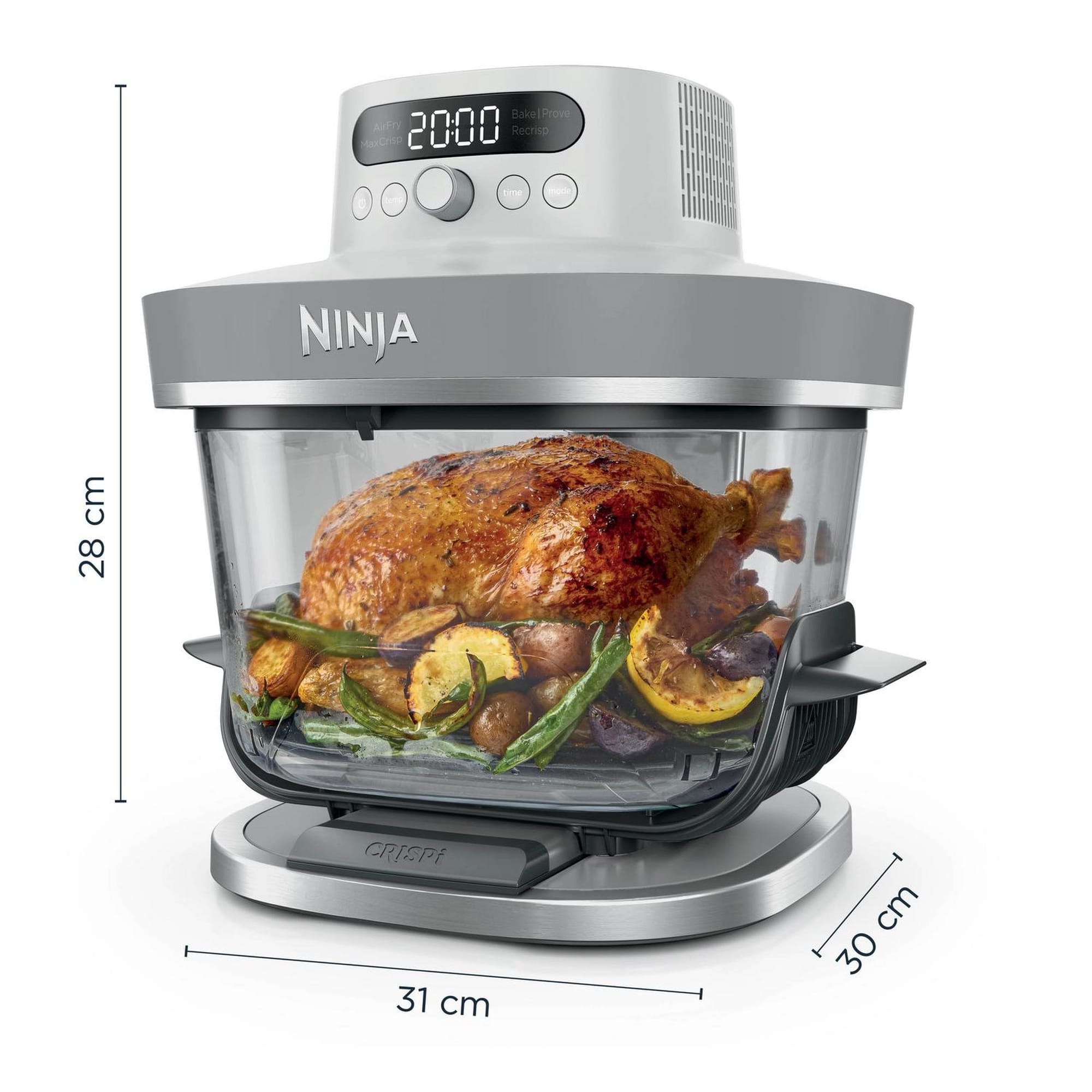 Ninja CRISPi PRO 5-in-1 Glass Air Fryer - White - AS090UKWH Ninja CRISPi PRO 5-in-1 Glass Air Fryer - White - AS090UKWH