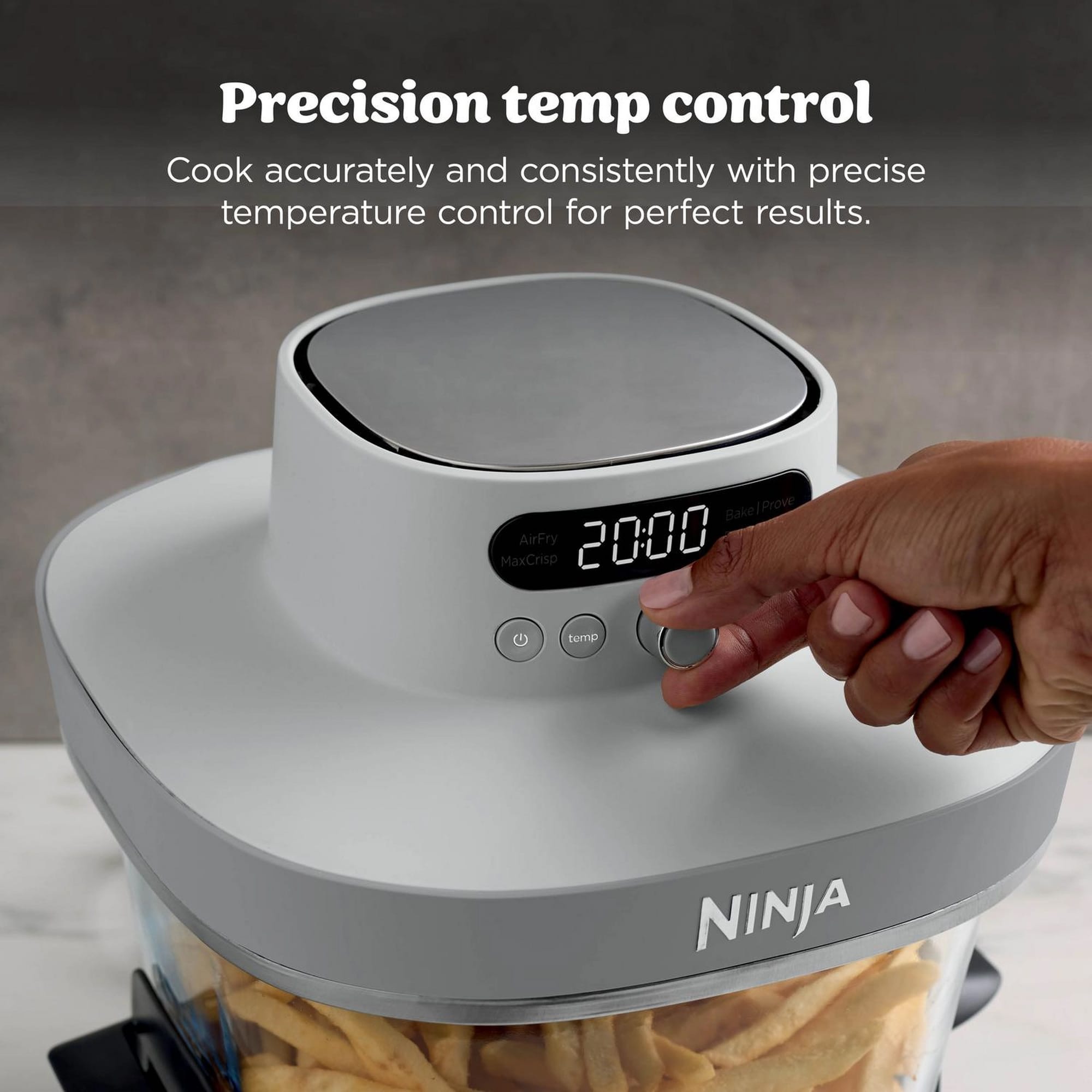 Ninja CRISPi PRO 5-in-1 Glass Air Fryer - White - AS090UKWH Ninja CRISPi PRO 5-in-1 Glass Air Fryer - White - AS090UKWH