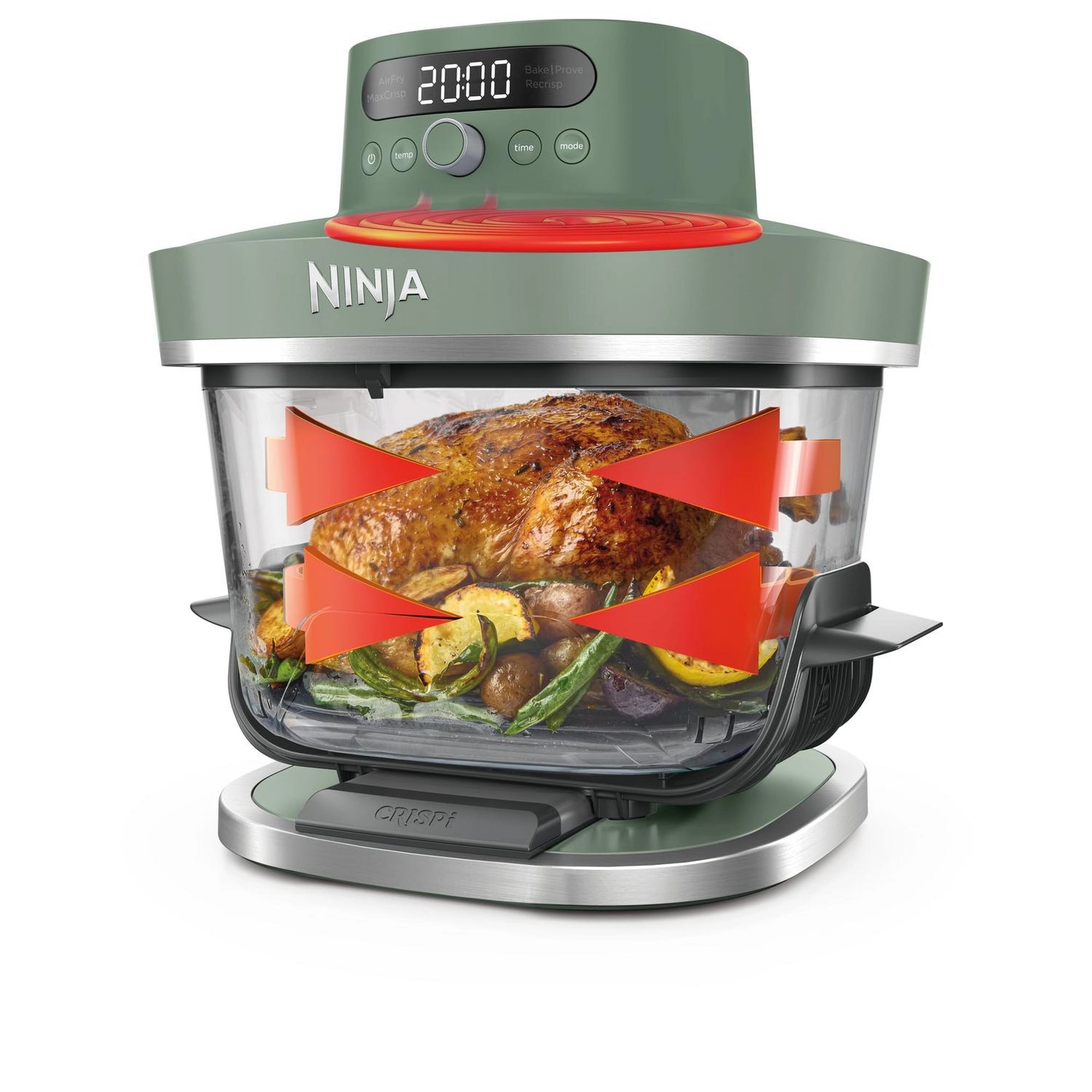 Ninja CRISPi PRO 5-in-1 Glass Air Fryer - Green - AS090UKGN Ninja CRISPi PRO 5-in-1 Glass Air Fryer - Green - AS090UKGN