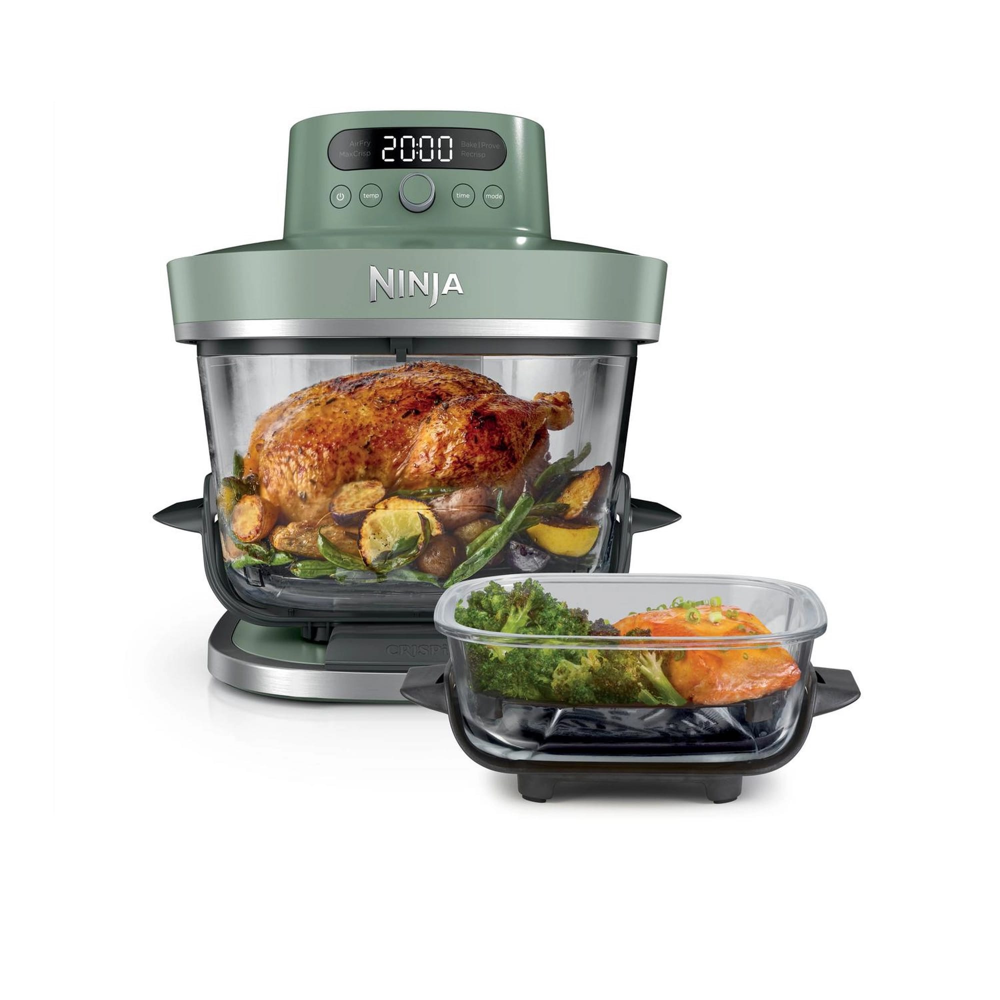 Ninja CRISPi PRO 5-in-1 Glass Air Fryer - Green - AS090UKGN Ninja CRISPi PRO 5-in-1 Glass Air Fryer - Green - AS090UKGN
