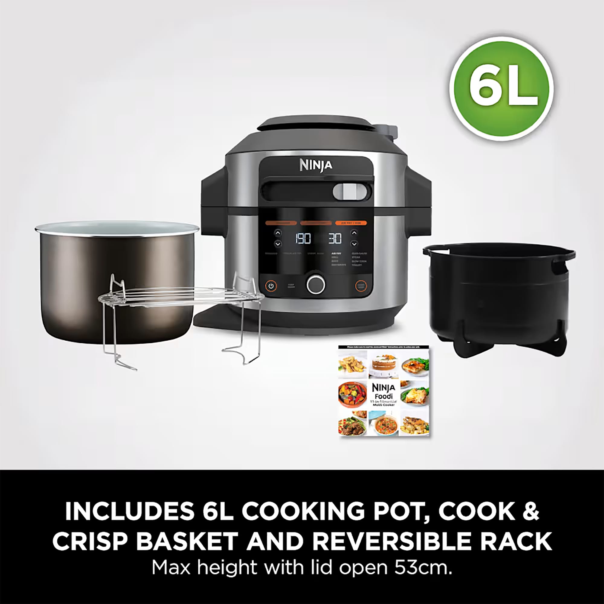 Ninja OL550UK 6L 11-in-1 One Lid Multi Cooker – Black Ninja OL550UK 6L 11-in-1 One Lid Multi Cooker – Black