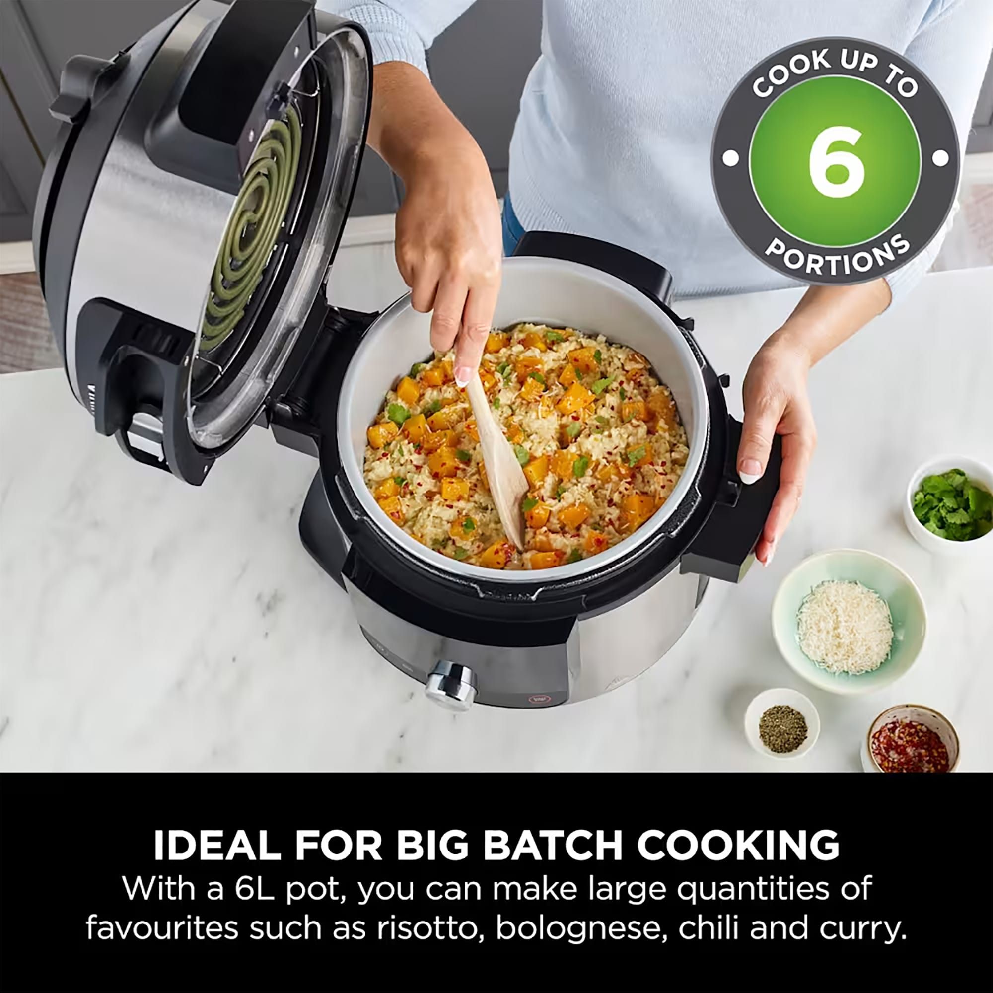 Ninja OL550UK 6L 11-in-1 One Lid Multi Cooker – Black Ninja OL550UK 6L 11-in-1 One Lid Multi Cooker – Black