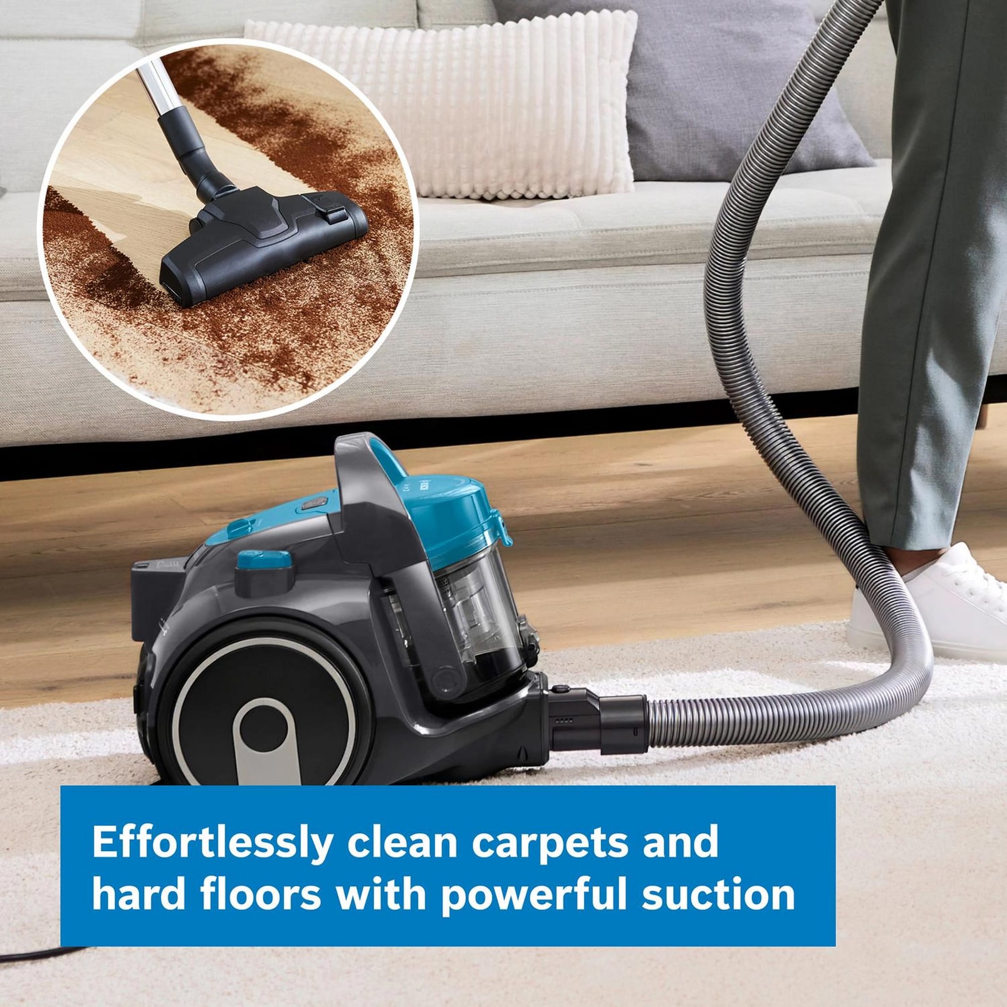 Bosch BGS05BU2GB Series 3 Cylinder Vacuum Cleaner – Turquoise Bosch BGS05BU2GB Series 3 Cylinder Vacuum Cleaner – Turquoise