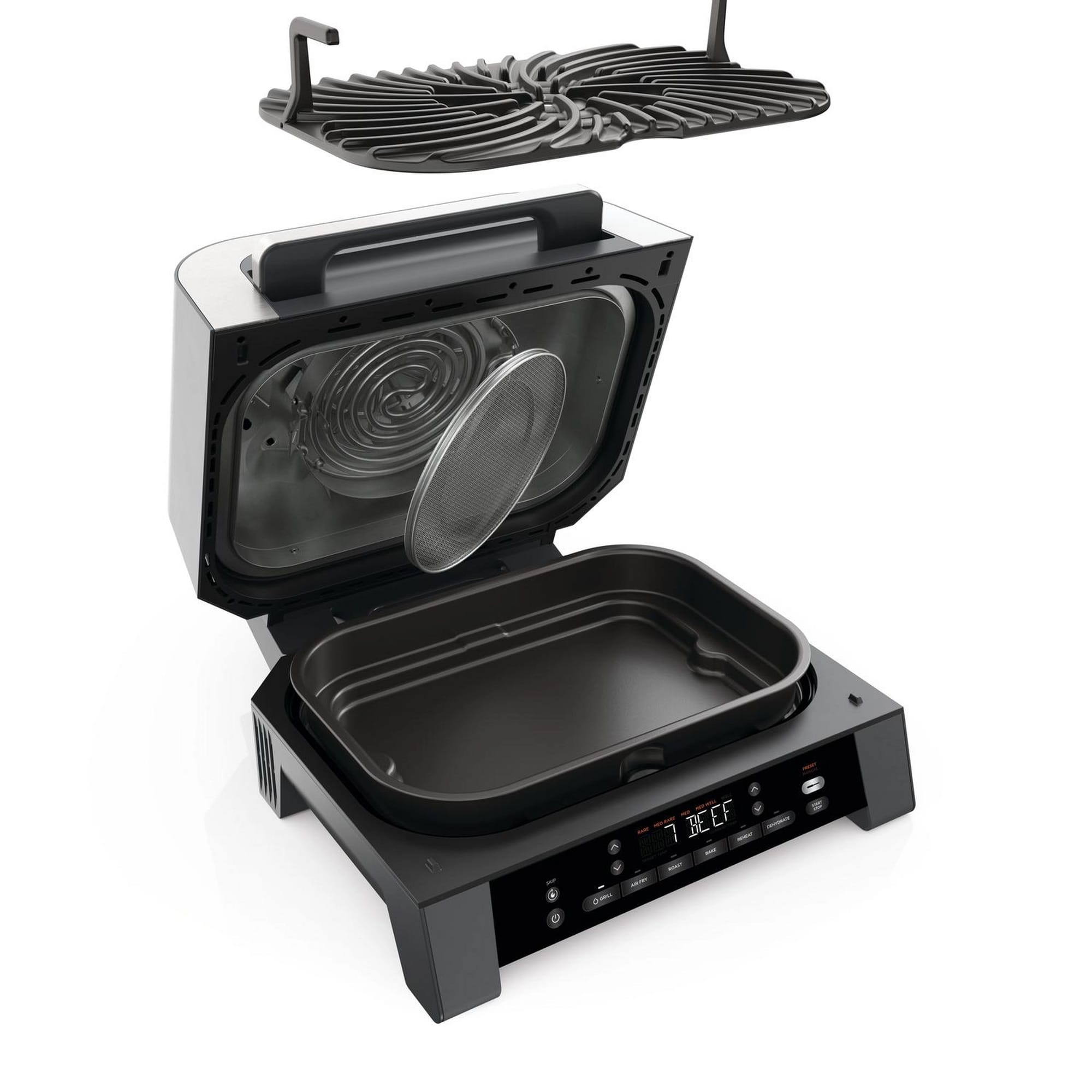 Ninja 6-in-1 MAX Grill & Air Fryer - Black/ Stainless Steel - DG551UK Ninja 6-in-1 MAX Grill & Air Fryer - Black/ Stainless Steel - DG551UK