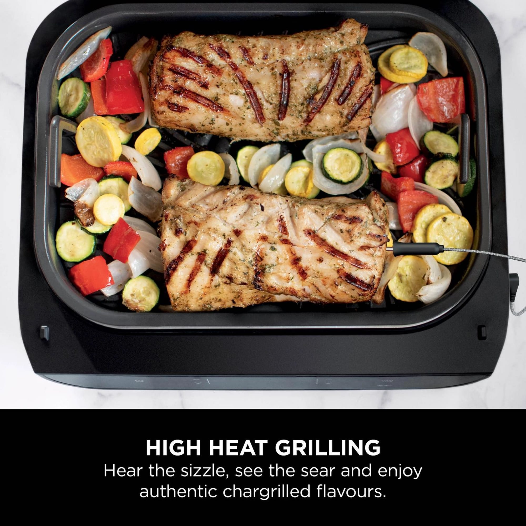 Ninja 6-in-1 MAX Grill & Air Fryer - Black/ Stainless Steel - DG551UK Ninja 6-in-1 MAX Grill & Air Fryer - Black/ Stainless Steel - DG551UK