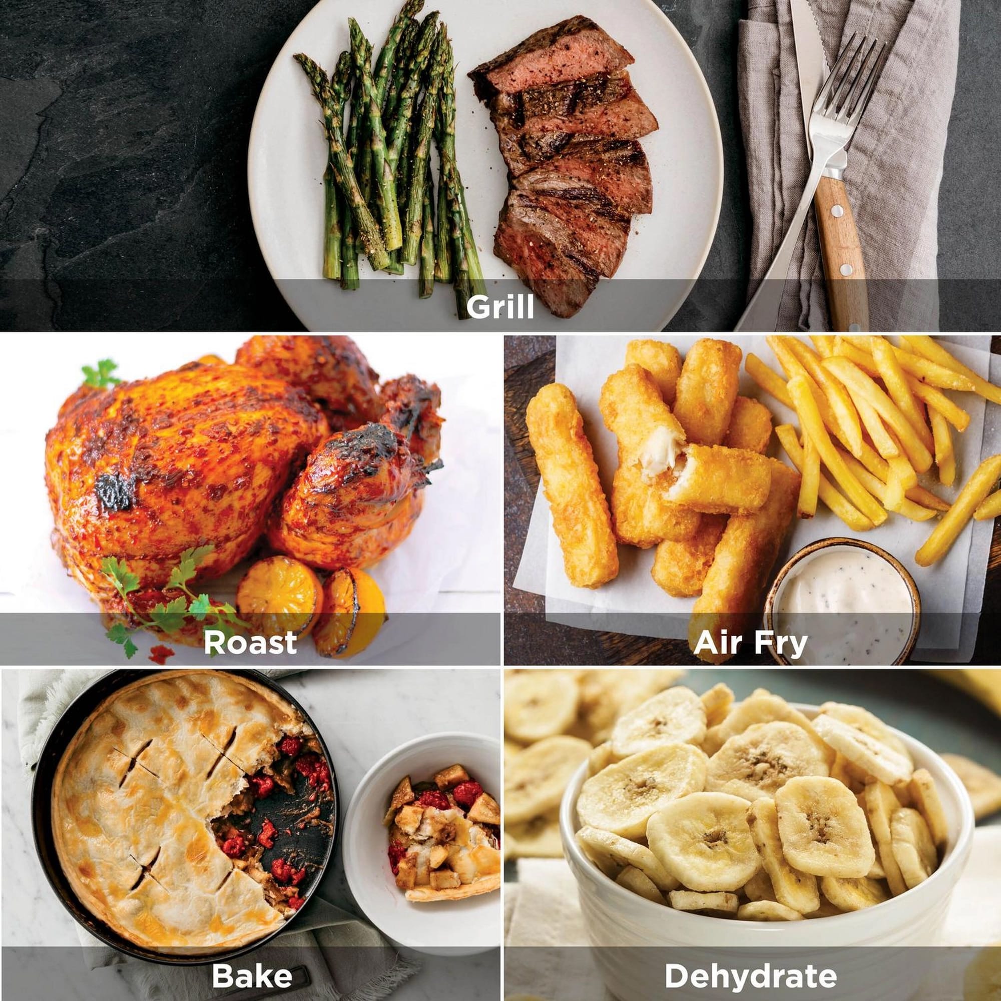 Ninja 5-in-1 Grill & Air Fryer – Black/Silver - EG351UK Ninja 5-in-1 Grill & Air Fryer – Black/Silver - EG351UK