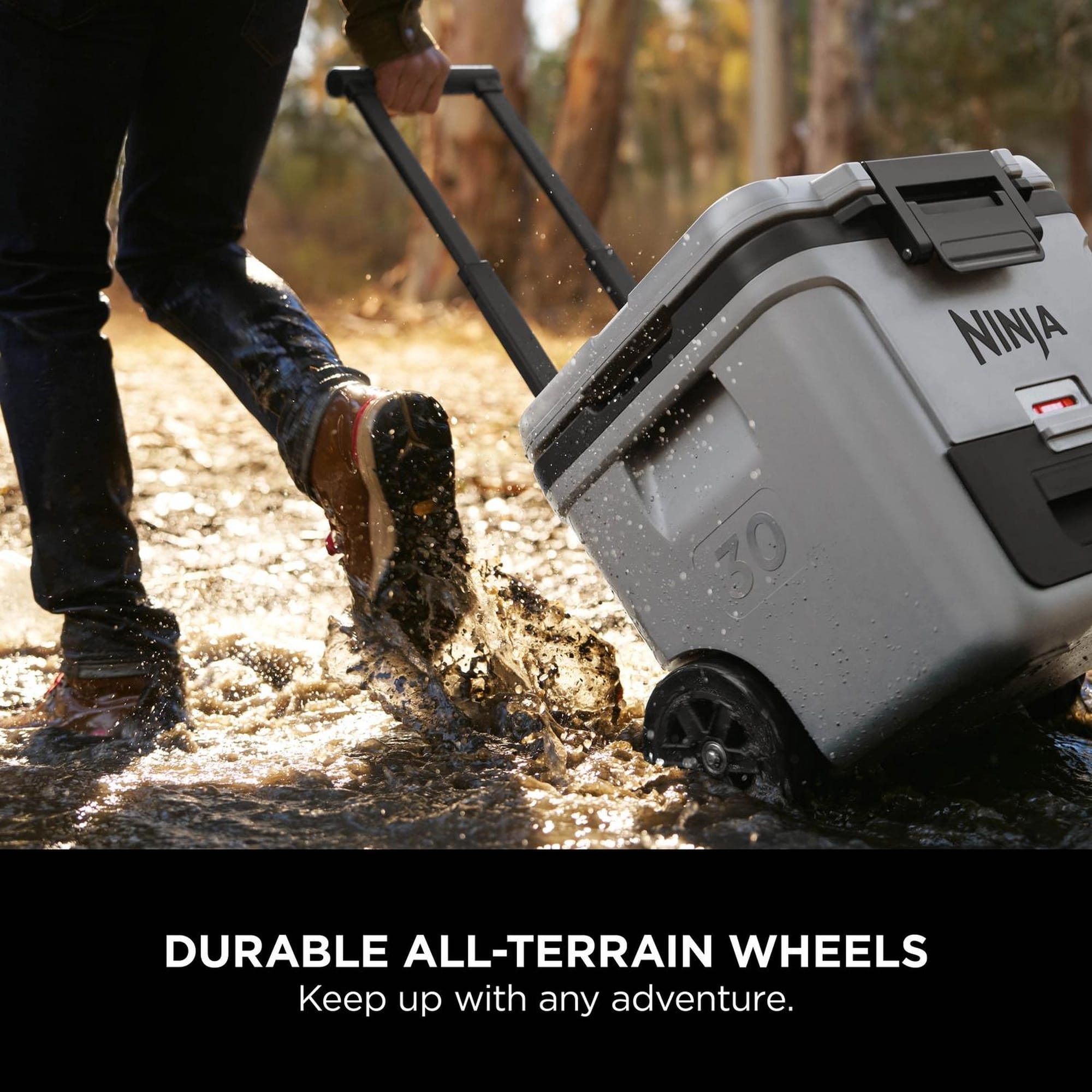 Ninja FrostVault 28L Wheeled Cooler with Dry Zone - Slate Grey - FB230UKGY Ninja FrostVault 28L Wheeled Cooler with Dry Zone - Slate Grey - FB230UKGY