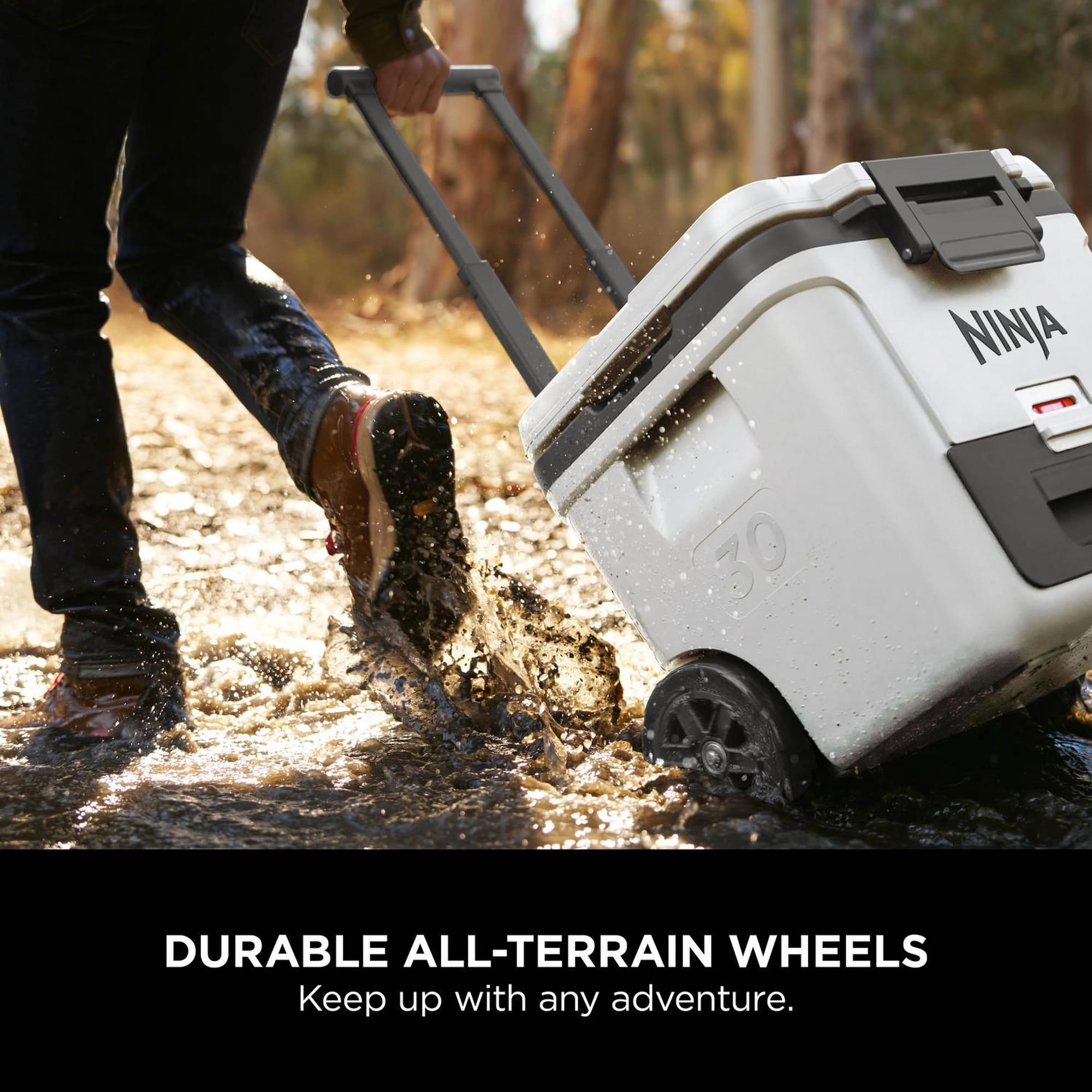 Ninja FrostVault 28L Wheeled Cooler with Dry Zone - Cloud White - FB230UKGY Ninja FrostVault 28L Wheeled Cooler with Dry Zone - Cloud White - FB230UKGY