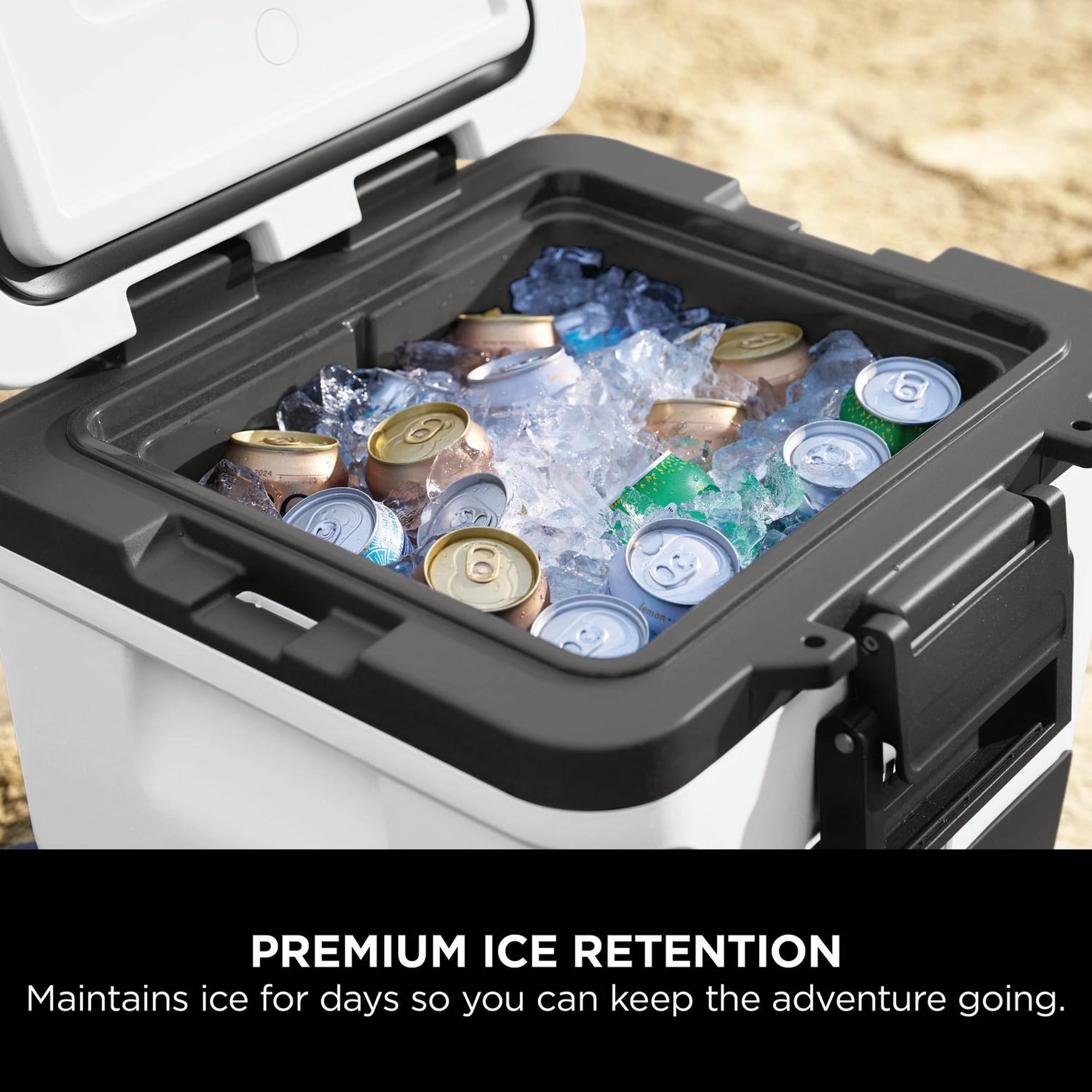 Ninja FrostVault 28L Wheeled Cooler with Dry Zone - Cloud White - FB230UKWH Ninja FrostVault 28L Wheeled Cooler with Dry Zone - Cloud White - FB230UKWH