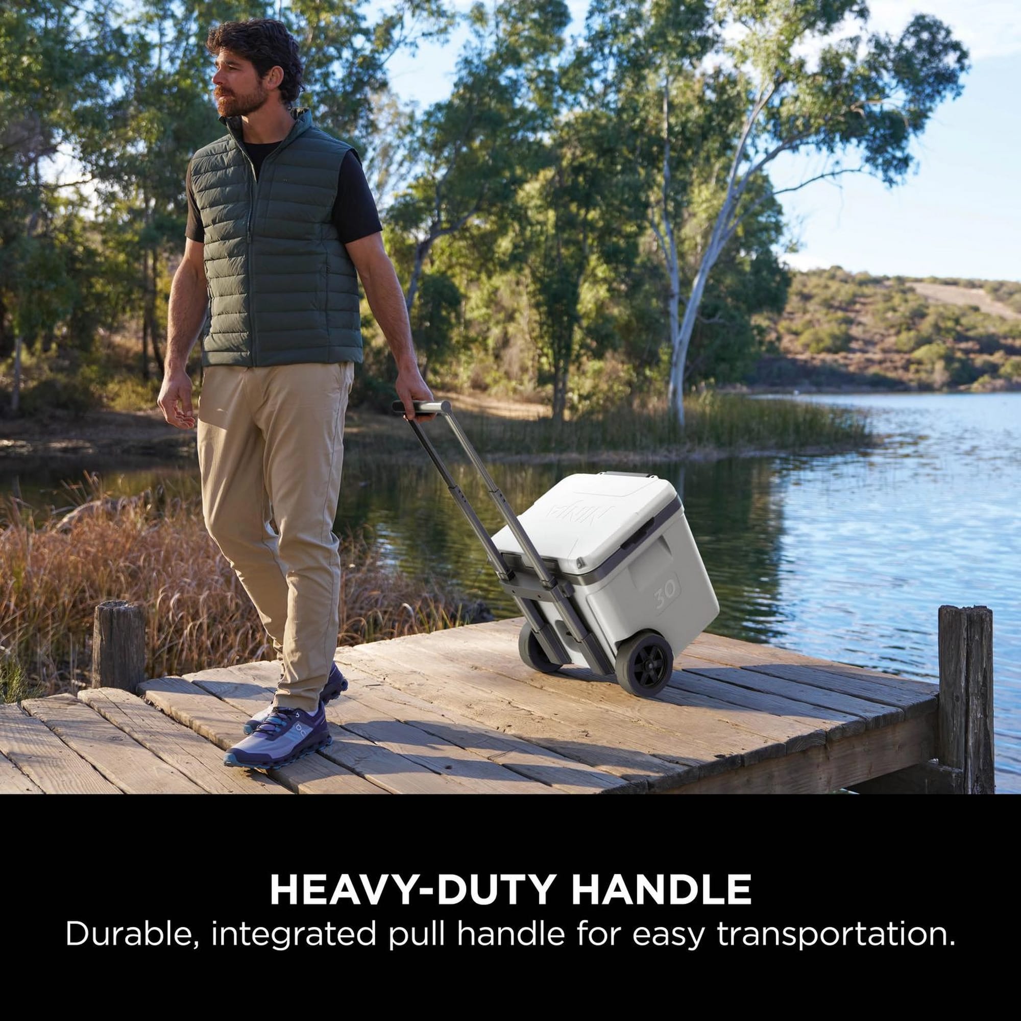 Ninja FrostVault 28L Wheeled Cooler with Dry Zone - Cloud White - FB230UKWH Ninja FrostVault 28L Wheeled Cooler with Dry Zone - Cloud White - FB230UKWH