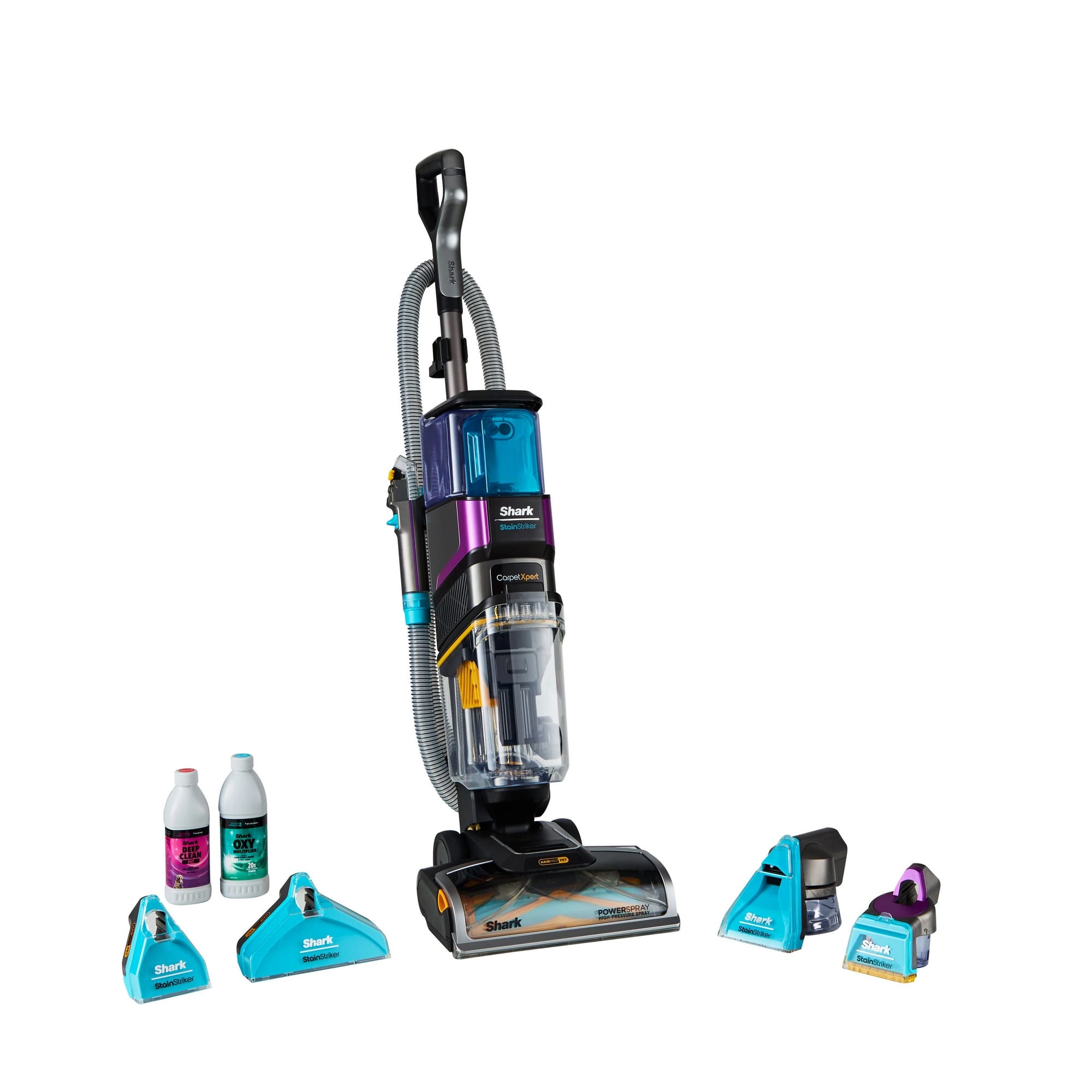 Shark CarpetXpert Carpet Cleaner with Built-In Stain Striker - Charcoal & Fuchsia - EX300UK Shark CarpetXpert Carpet Cleaner with Built-In Stain Striker - Charcoal & Fuchsia - EX300UK