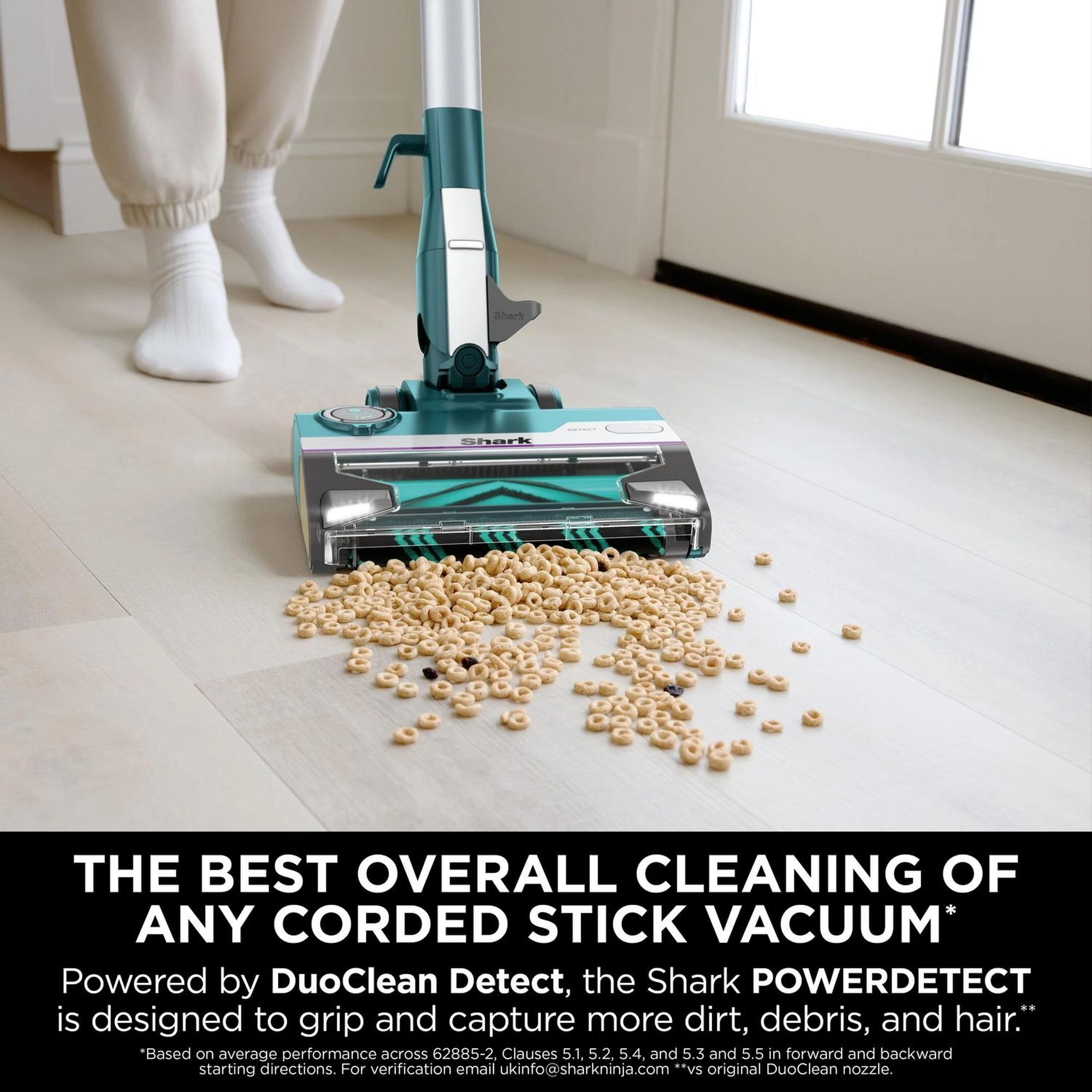 Shark PowerDetect Corded Stick Vacuum Cleaner - Dark Teal - HZ4000UKT Shark PowerDetect Corded Stick Vacuum Cleaner - Dark Teal - HZ4000UKT