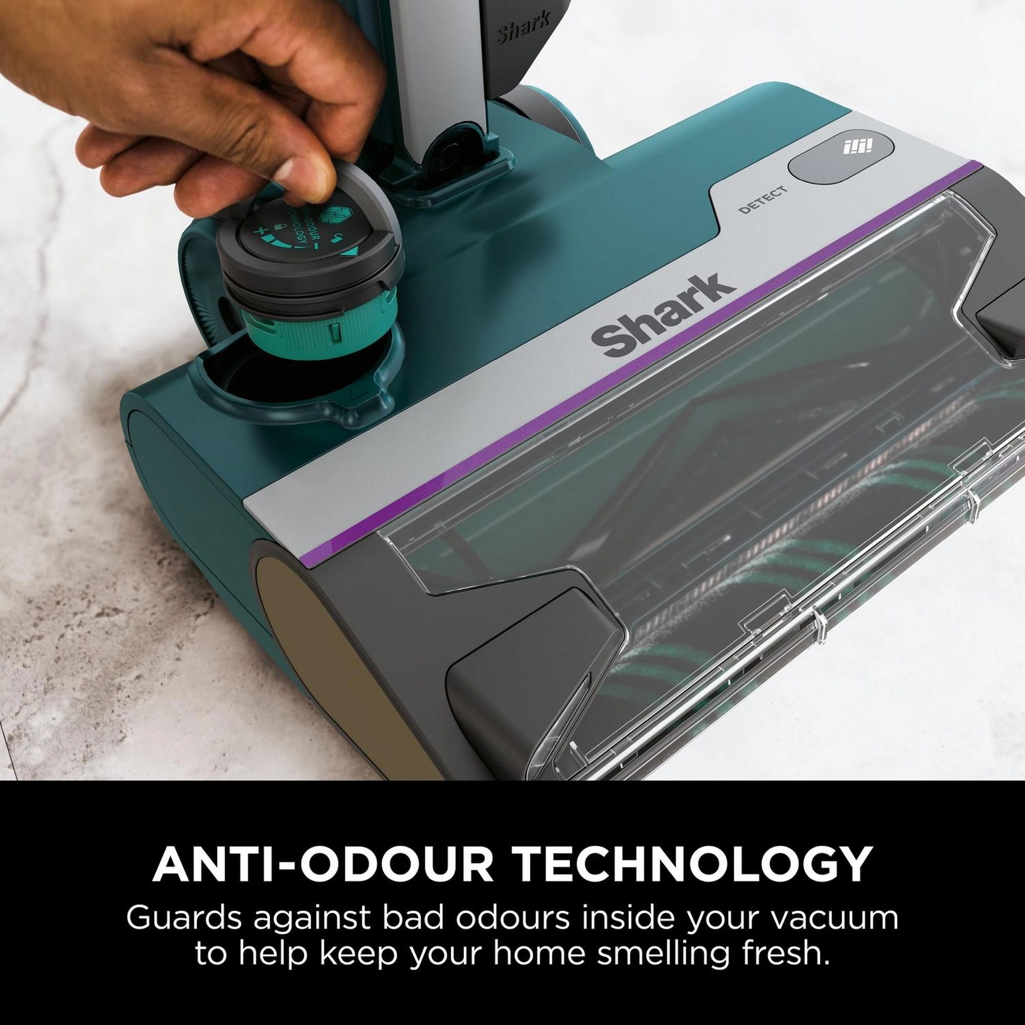 Shark PowerDetect Corded Stick Vacuum Cleaner - Dark Teal - HZ4000UKT Shark PowerDetect Corded Stick Vacuum Cleaner - Dark Teal - HZ4000UKT