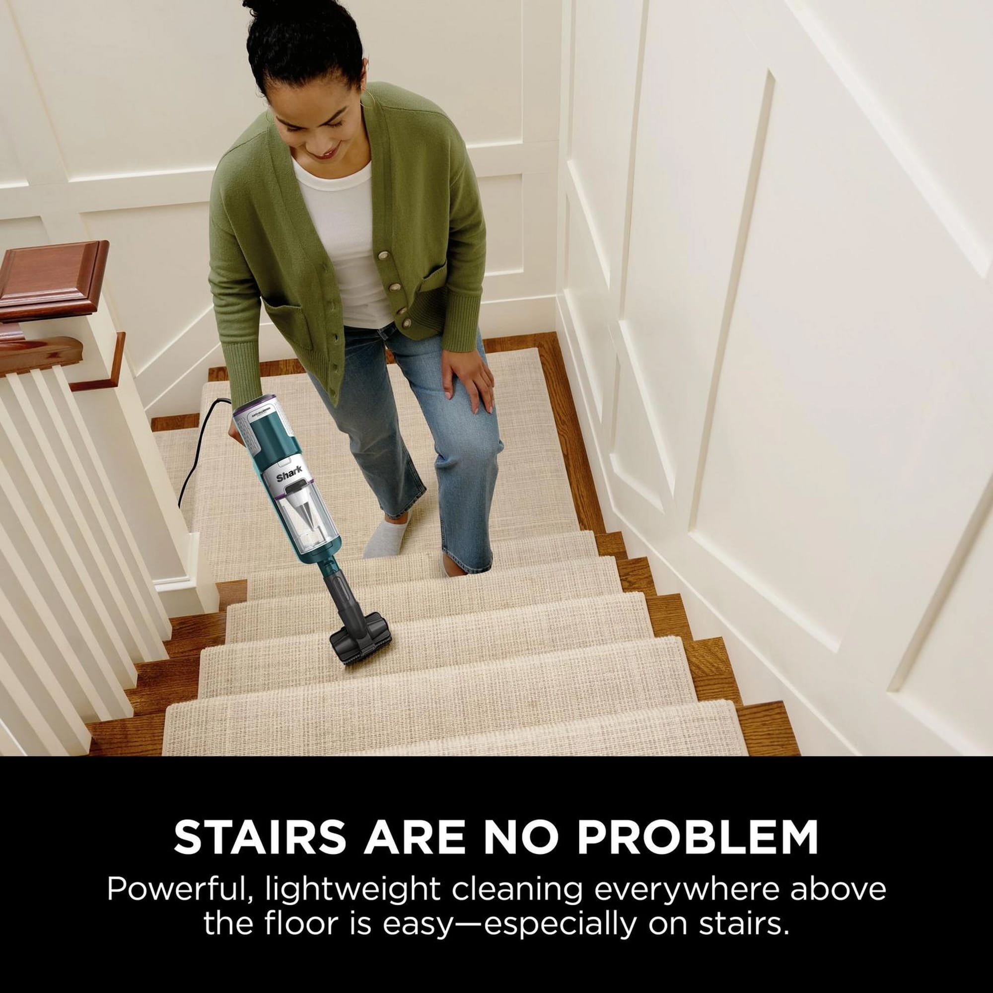 Shark PowerDetect Corded Stick Vacuum Cleaner - Dark Teal - HZ4000UKT Shark PowerDetect Corded Stick Vacuum Cleaner - Dark Teal - HZ4000UKT