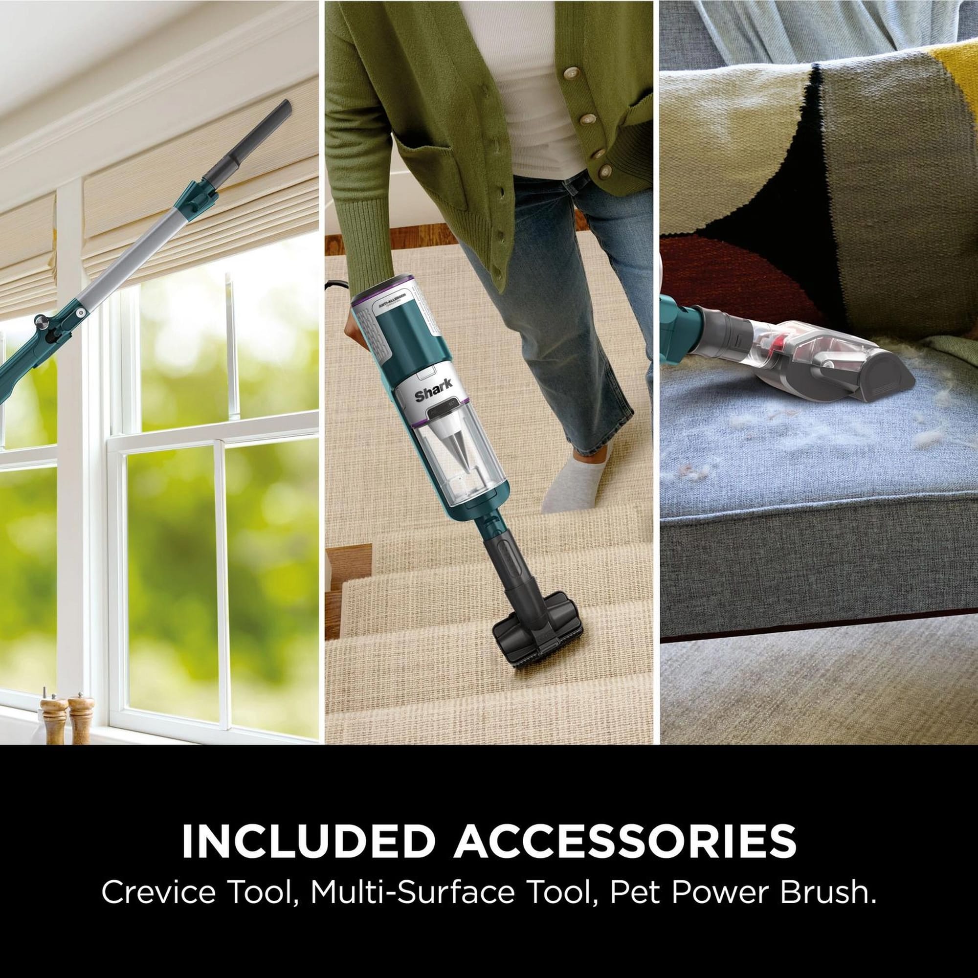 Shark PowerDetect Corded Stick Vacuum Cleaner - Dark Teal - HZ4000UKT Shark PowerDetect Corded Stick Vacuum Cleaner - Dark Teal - HZ4000UKT