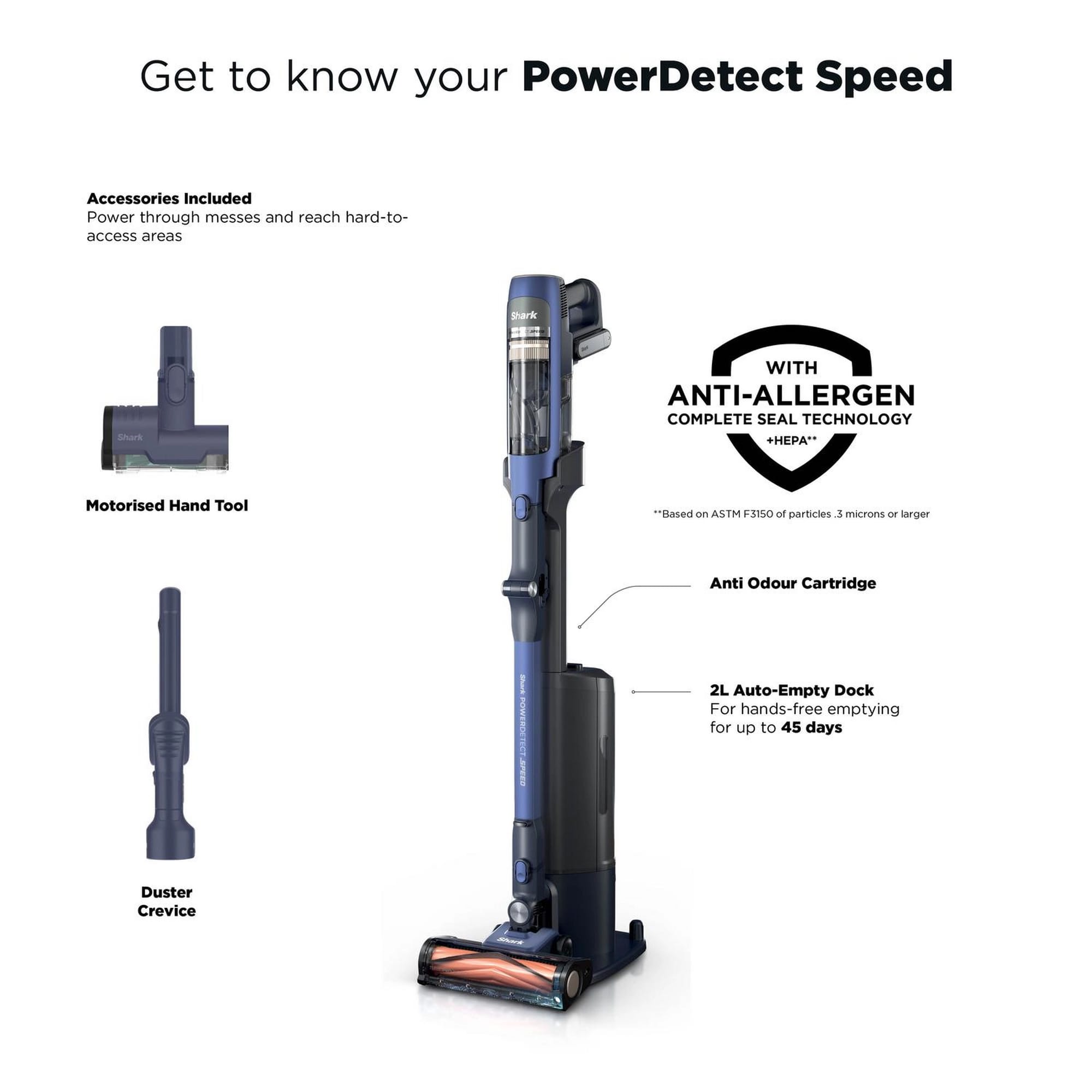 Shark PowerDetect Speed Clean and Empty Pet Pro Cordless Vacuum – Ultramarine - IA3241UKT Shark PowerDetect Speed Clean and Empty Pet Pro Cordless Vacuum – Ultramarine - IA3241UKT