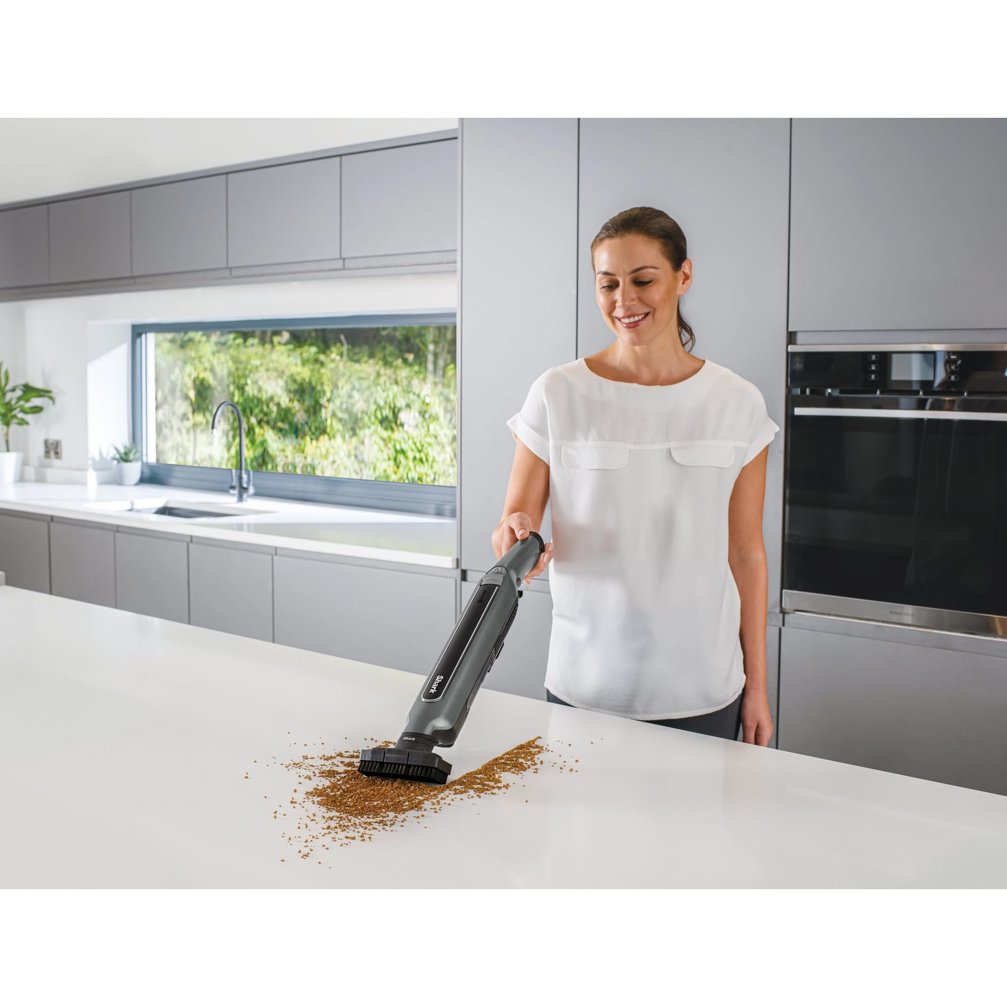 Shark WandVac Cordless Vacuum Cleaner with Anti Hair Wrap Technology - Steel Grey - WV361UK Shark WandVac Cordless Vacuum Cleaner with Anti Hair Wrap Technology - Steel Grey - WV361UK