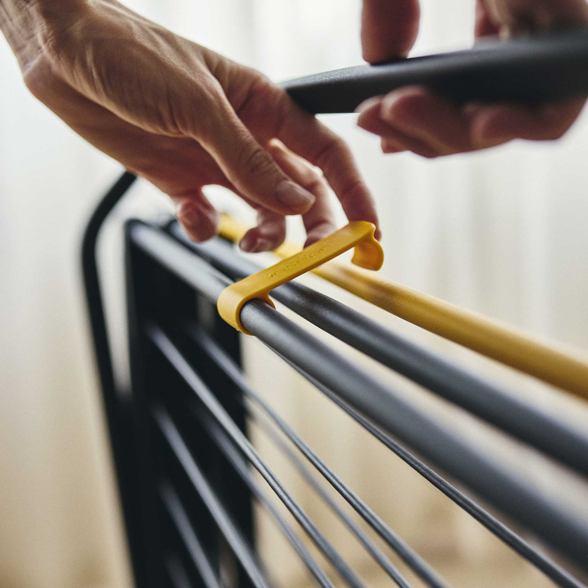 Joseph Joseph AirFrame™ 16m Folding Airer with Long Garment Hanging Rails - 5000024 Joseph Joseph AirFrame™ 16m Folding Airer with Long Garment Hanging Rails - 5000024