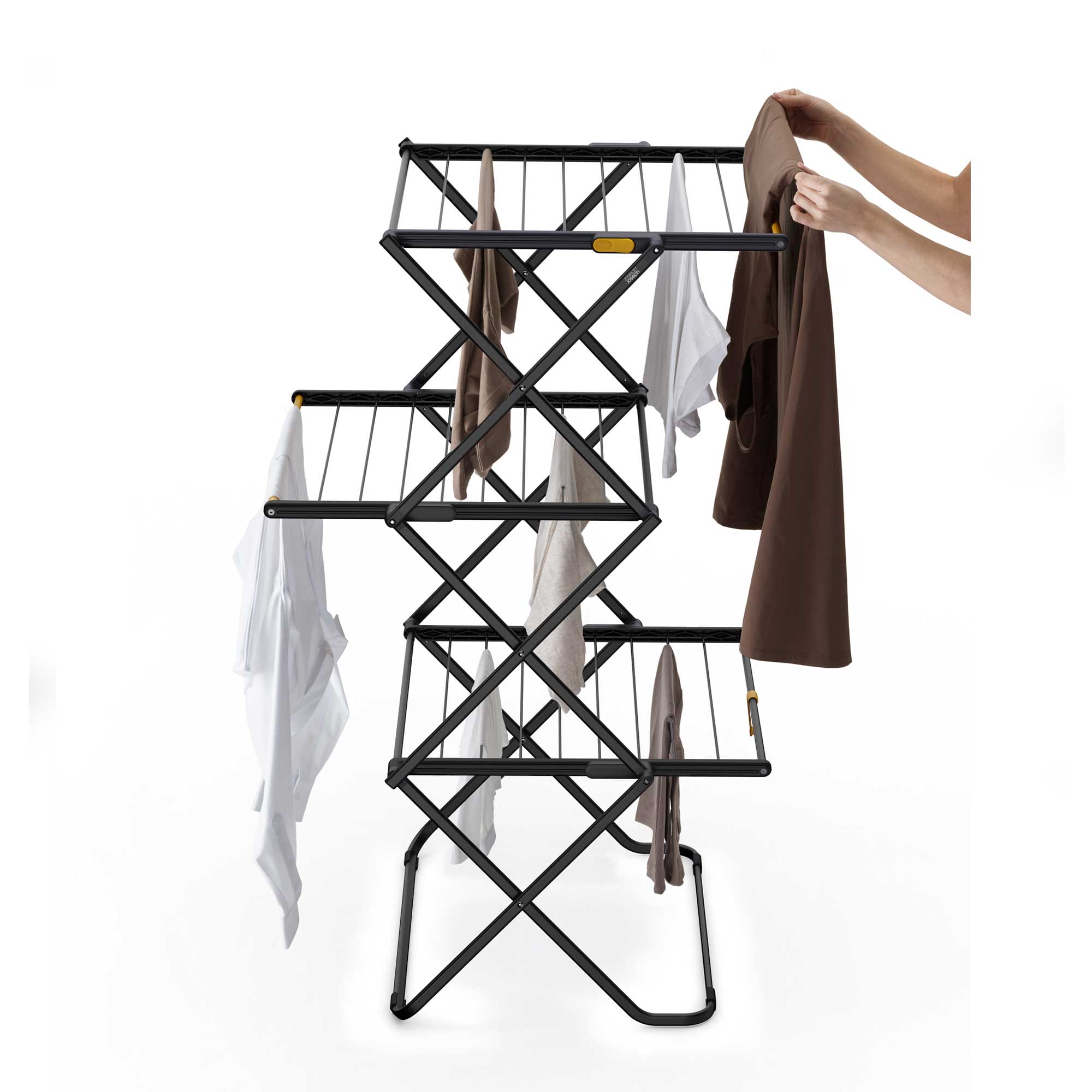 Joseph Joseph AirFrame™ 16m Folding Airer with Long Garment Hanging Rails - 5000024 Joseph Joseph AirFrame™ 16m Folding Airer with Long Garment Hanging Rails - 5000024