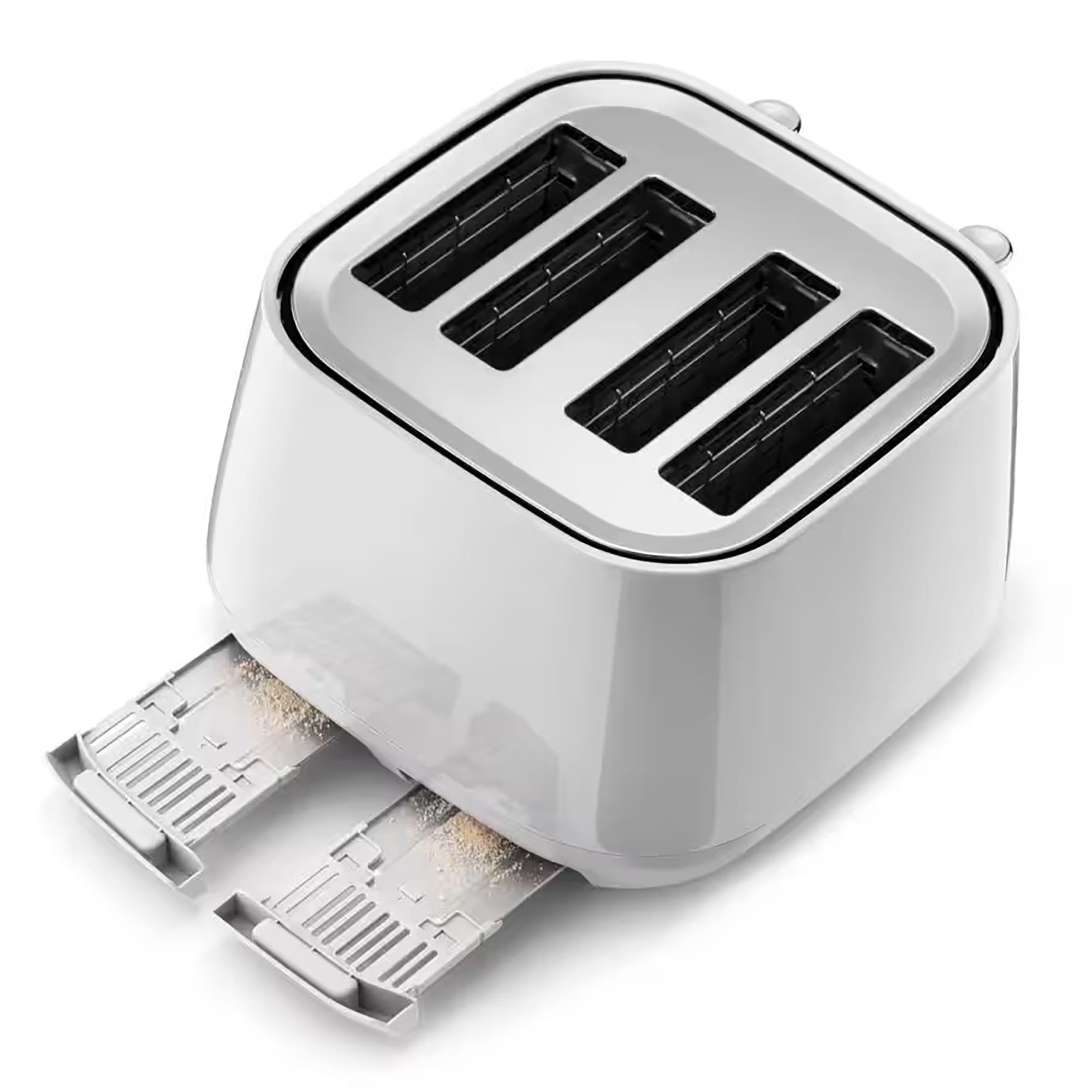 Delonghi Eclettica 4 Slice Toaster in White - CTY4003W Delonghi Eclettica 4 Slice Toaster in White - CTY4003W