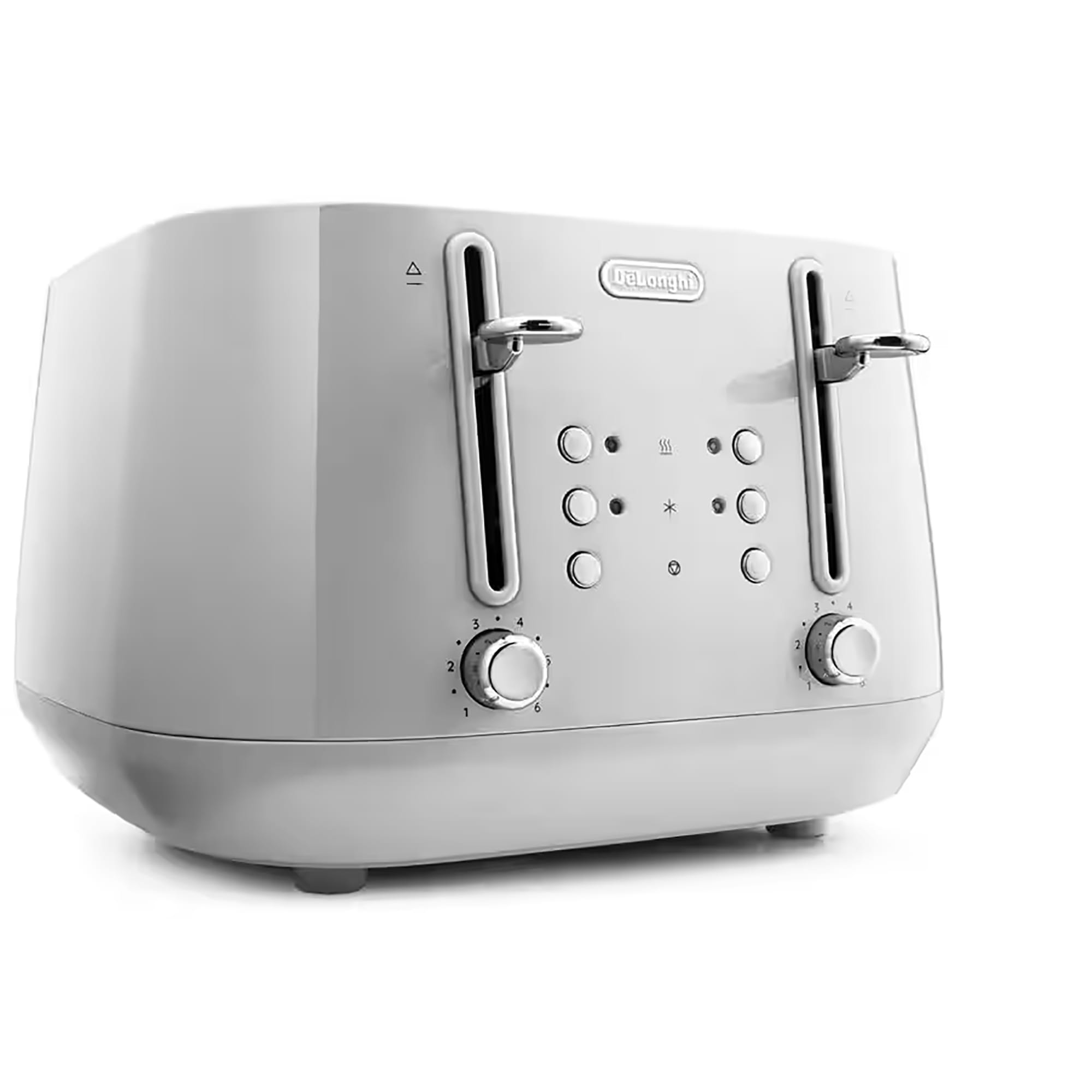 Delonghi Eclettica 4 Slice Toaster in White - CTY4003W Delonghi Eclettica 4 Slice Toaster in White - CTY4003W
