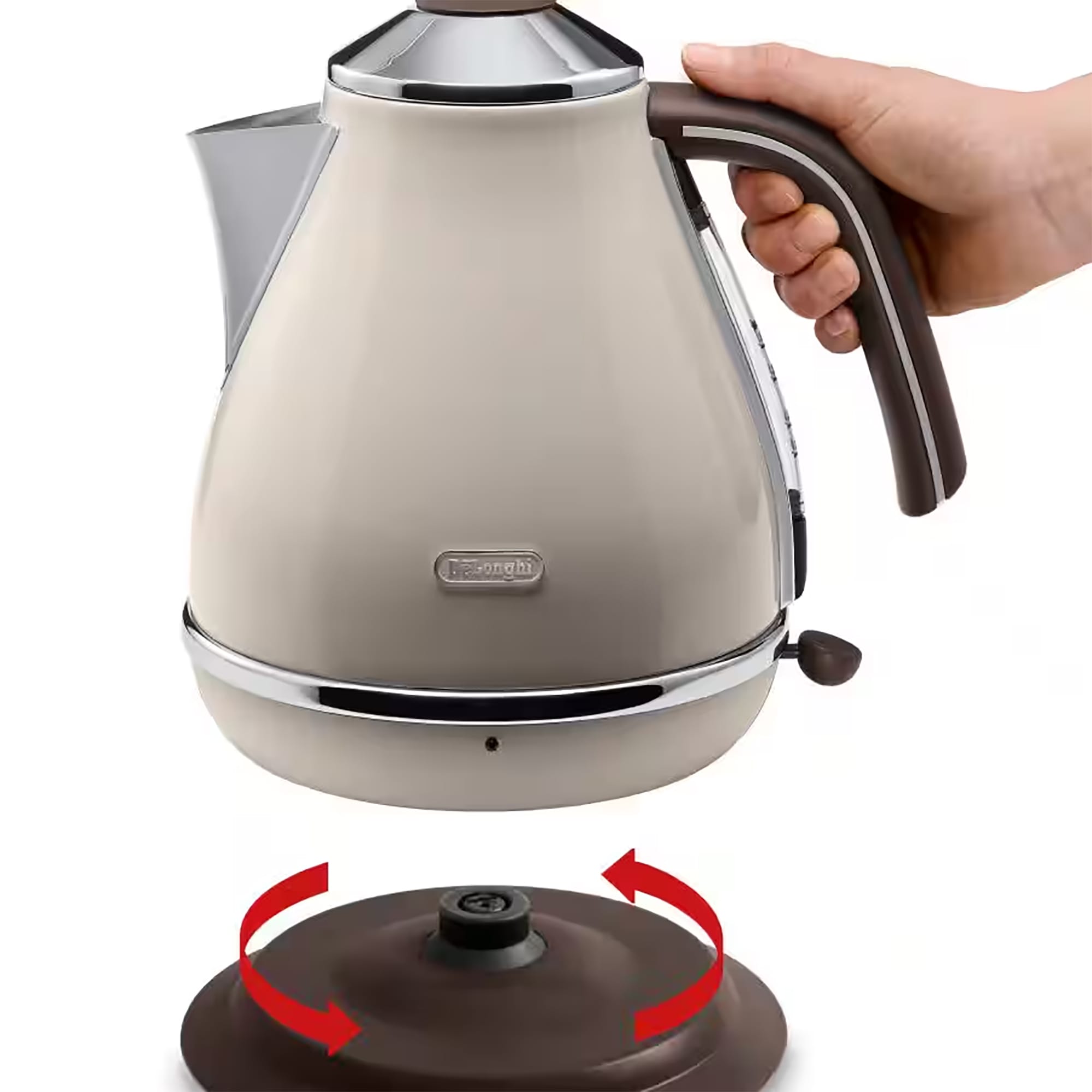Delonghi Icona Vintage 1.7L Kettle in Beige - KBOV3001BG Delonghi Icona Vintage 1.7L Kettle in Beige - KBOV3001BG