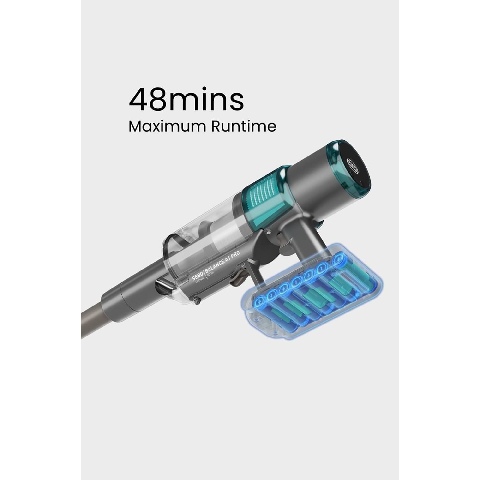 Sebo Balance A1 Pro Cordless Vacuum Cleaner – Ocean Blue - 95005GB Sebo Balance A1 Pro Cordless Vacuum Cleaner – Ocean Blue - 95005GB