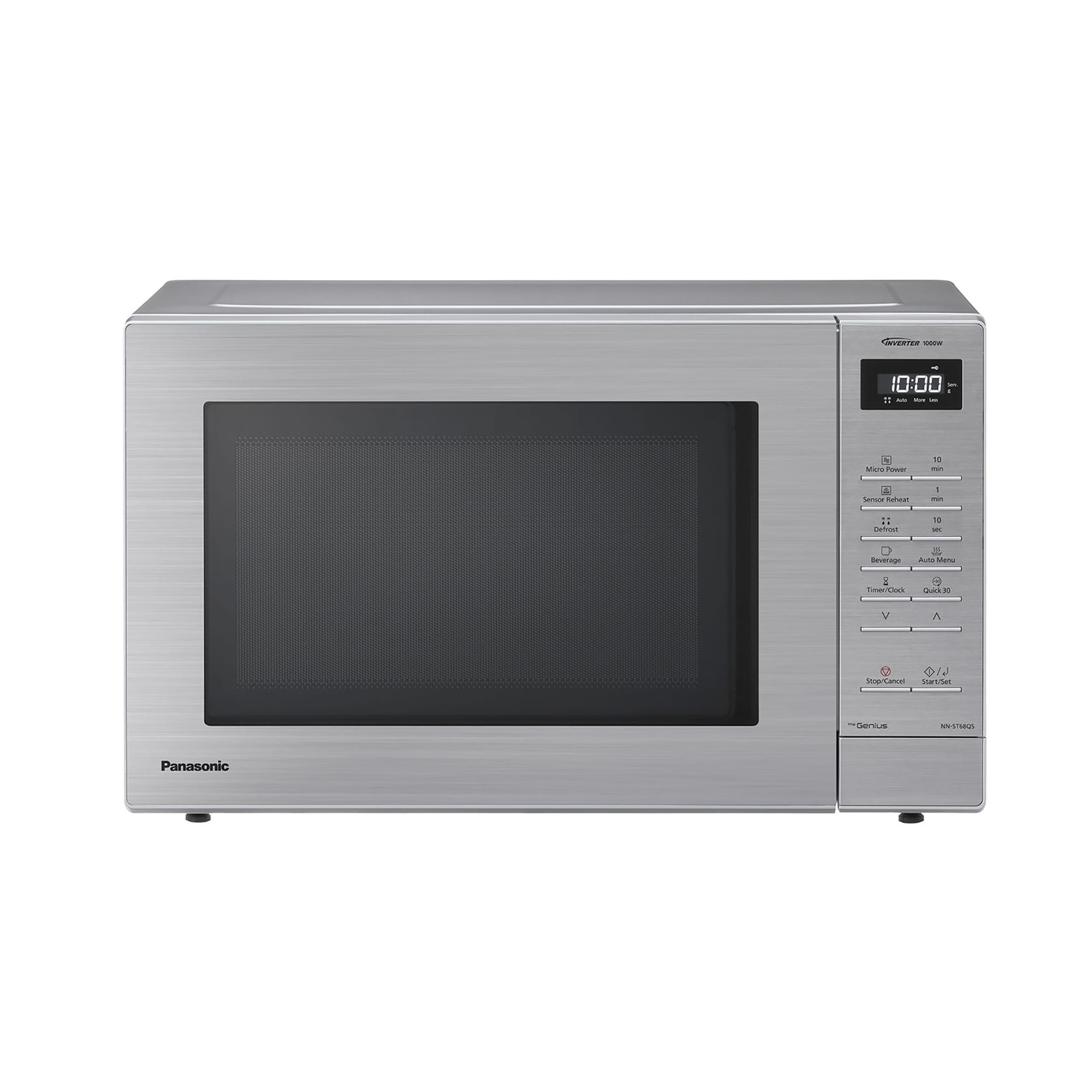 Panasonic 32L 1000W Solo Inverter Microwave in Silver - NN-ST68QSBPQ Panasonic 32L 1000W Solo Inverter Microwave in Silver - NN-ST68QSBPQ