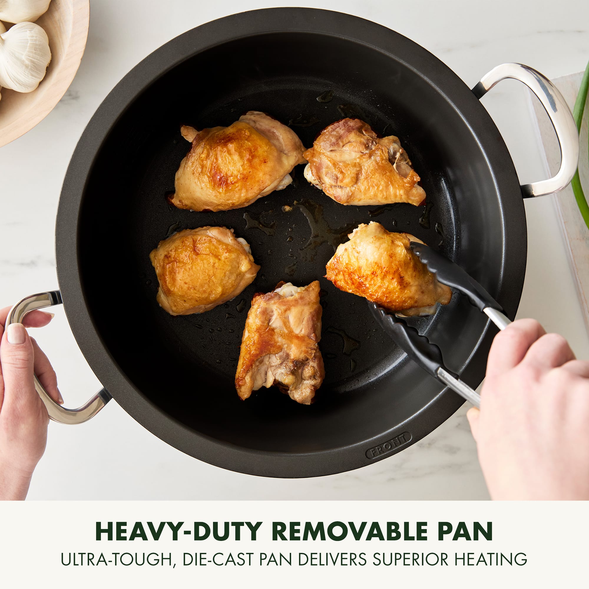 GreenPan 5.6L Omni Cooker in Stainless Steel - CC005284 GreenPan 5.6L Omni Cooker in Stainless Steel - CC005284