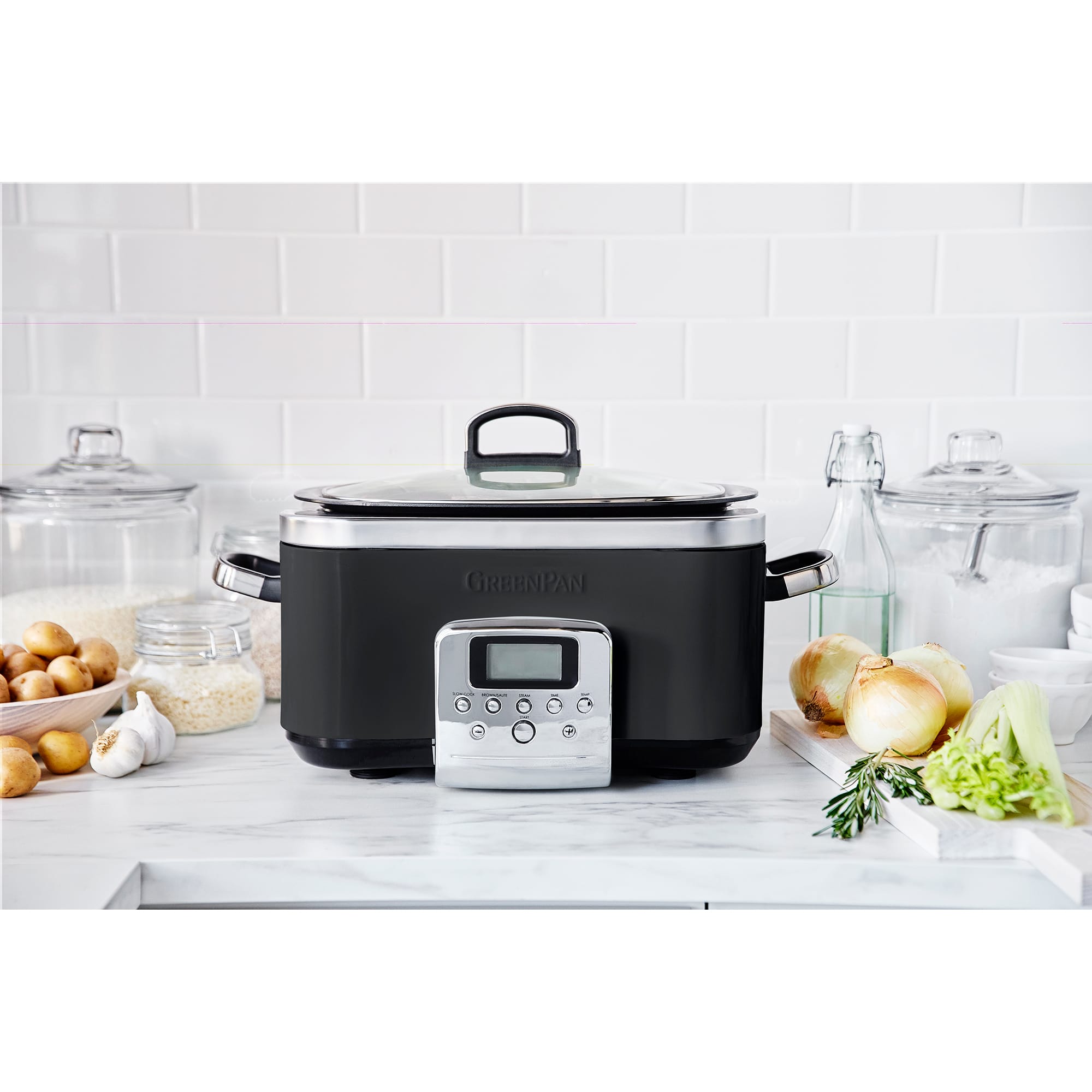 Greenpan 6 Litre Slow Cooker in Black - CC005310 Greenpan 6 Litre Slow Cooker in Black - CC005310