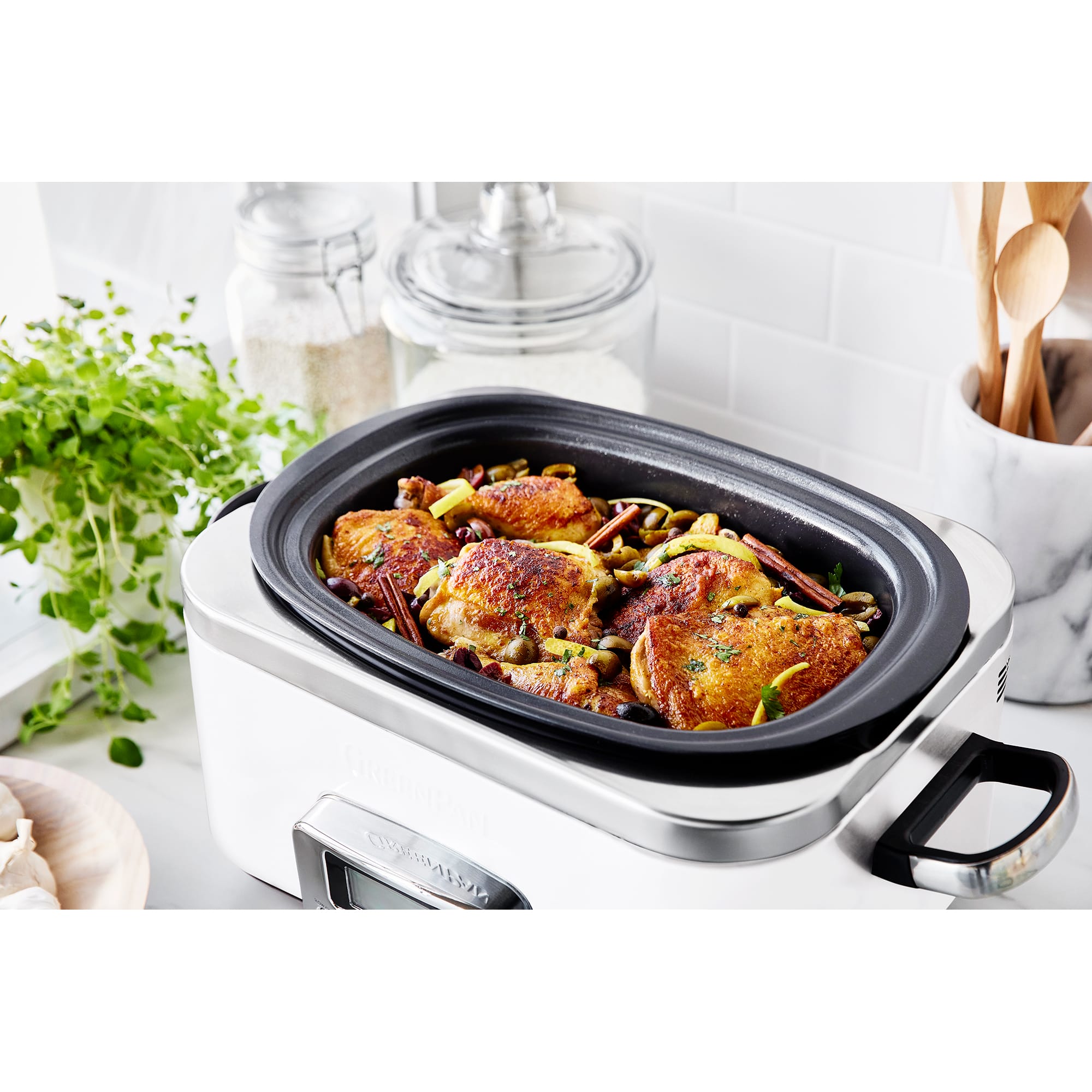 Greenpan 6 Litre Slow Cooker in Cloud Cream – CC005312 Greenpan 6 Litre Slow Cooker in Cloud Cream – CC005312