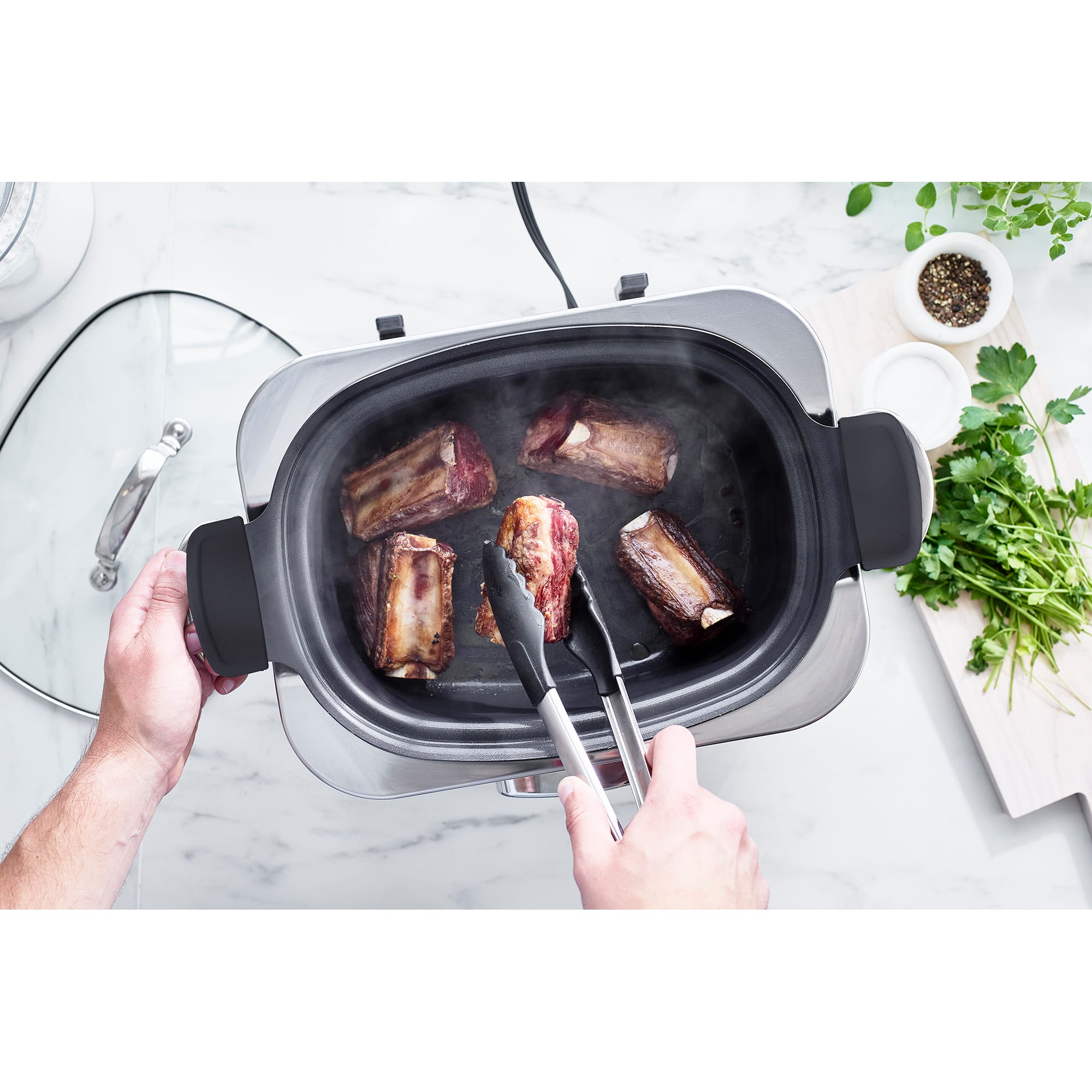 Greenpan 6 Litre Slow Cooker in Cloud Cream – CC005312 Greenpan 6 Litre Slow Cooker in Cloud Cream – CC005312