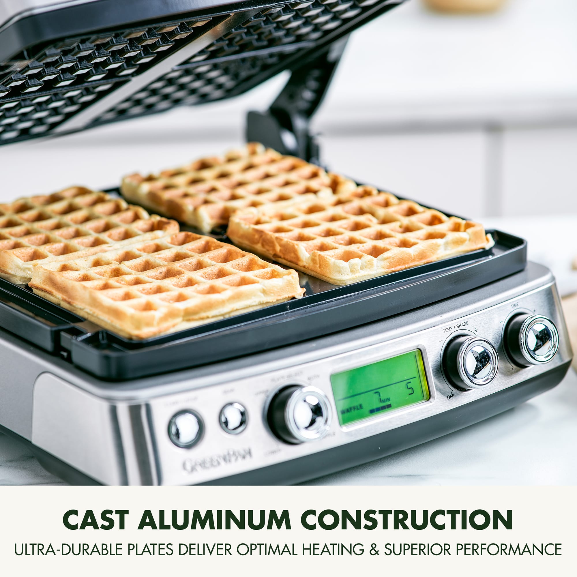 GreenPan Non-Stick 3-in-1 Contact Grill in Stainless Steel – CC006585 GreenPan Non-Stick 3-in-1 Contact Grill in Stainless Steel – CC006585