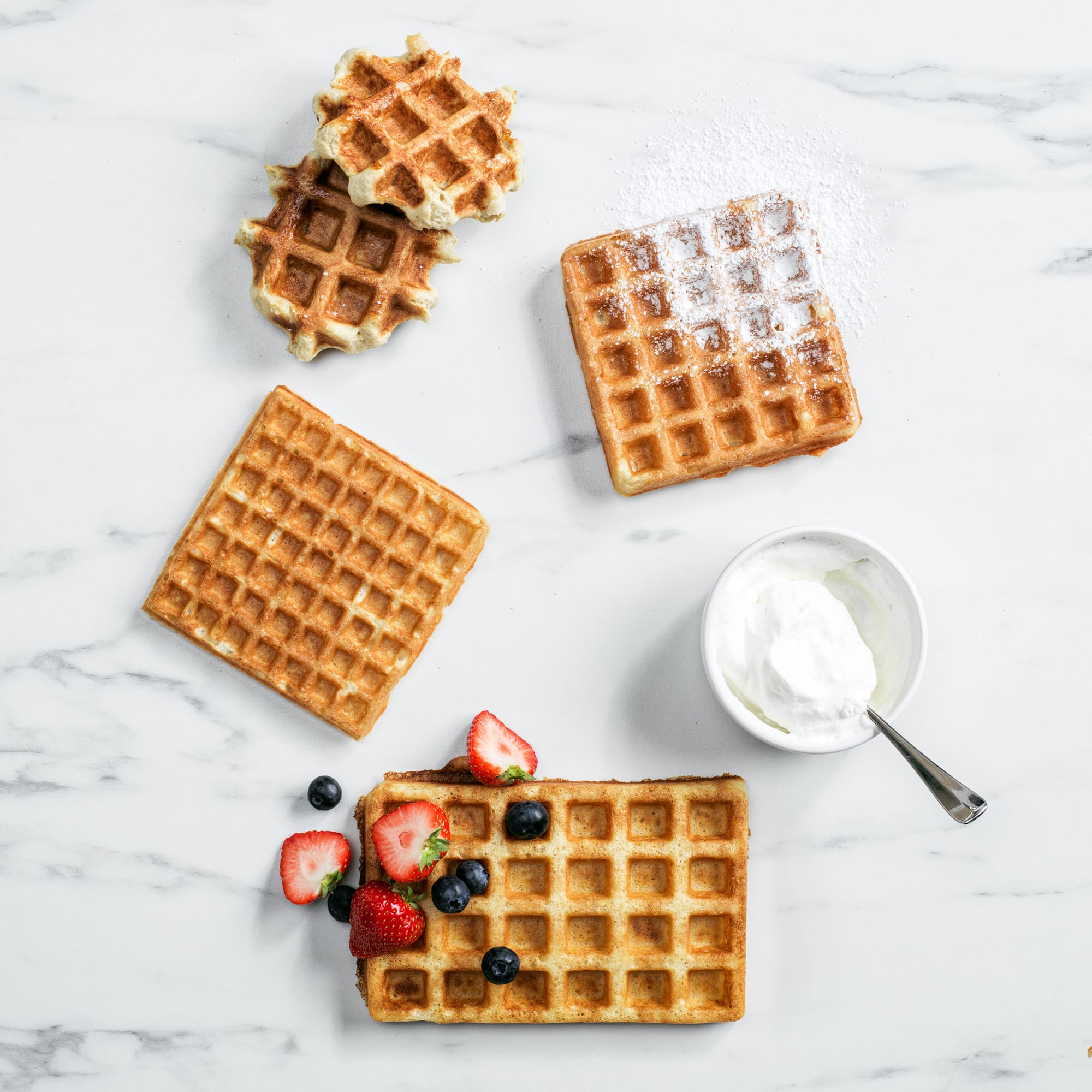 GreenPan Elite Waffle Maker in Blue Haze - CC006586 GreenPan Elite Waffle Maker in Blue Haze - CC006586