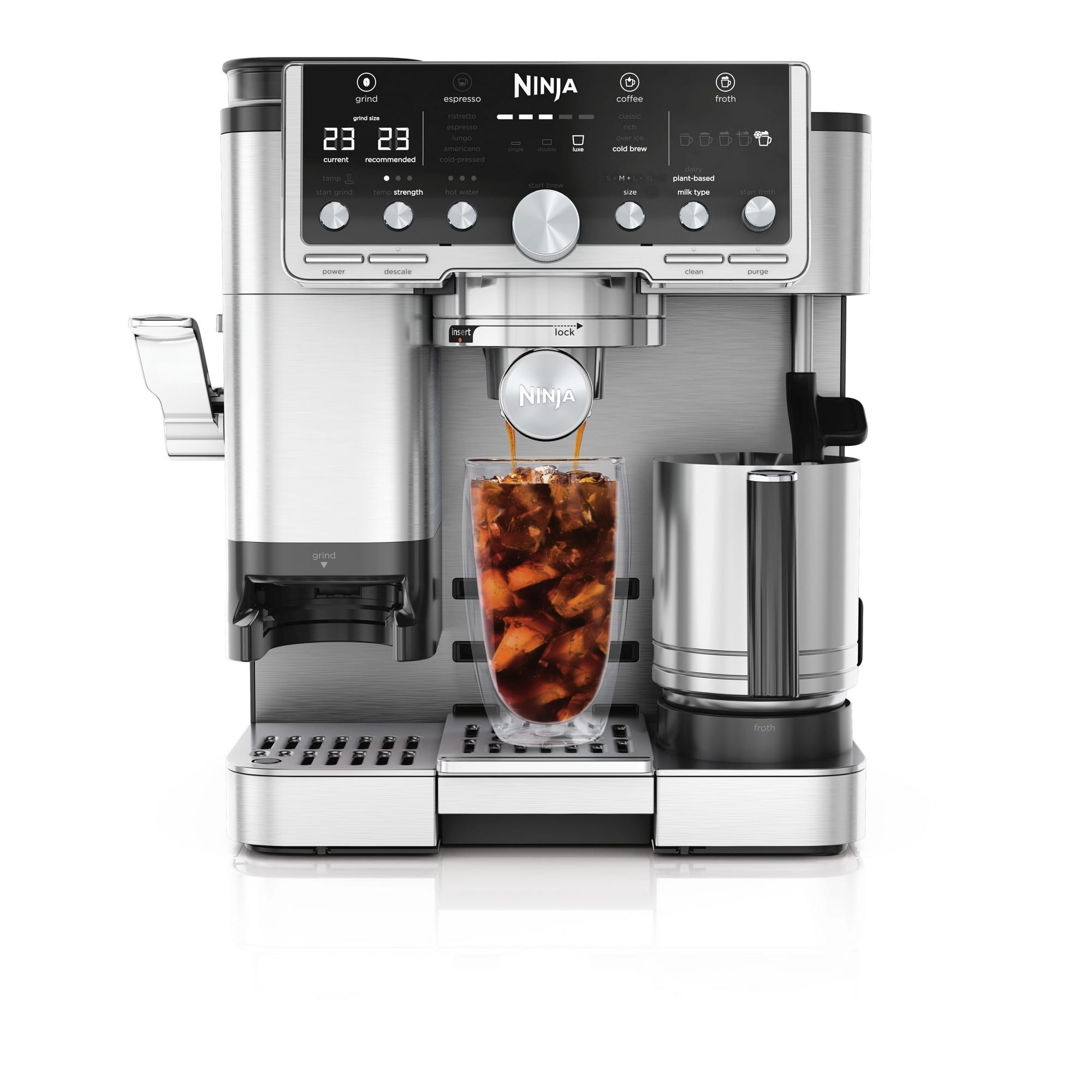 Ninja Luxe Café Pro Series Espresso Machine – Black/Stainless Steel – ES701UK Ninja Luxe Café Pro Series Espresso Machine – Black/Stainless Steel – ES701UK