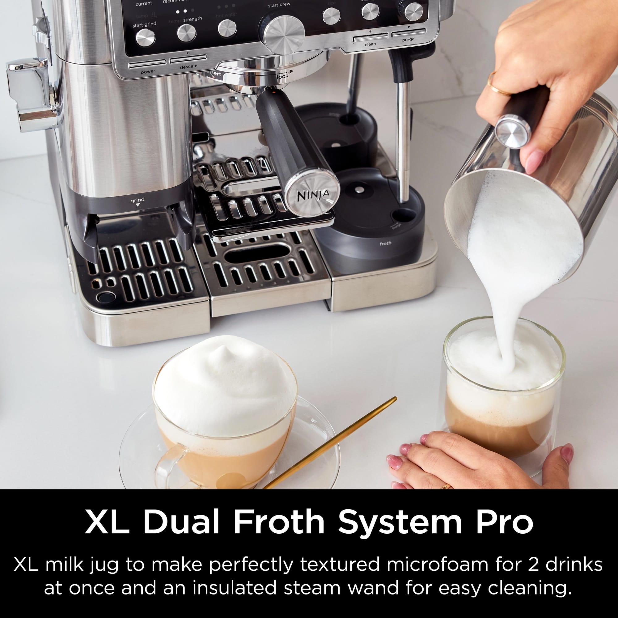 Ninja Luxe Café Pro Series Espresso Machine – Black/Stainless Steel – ES701UK Ninja Luxe Café Pro Series Espresso Machine – Black/Stainless Steel – ES701UK