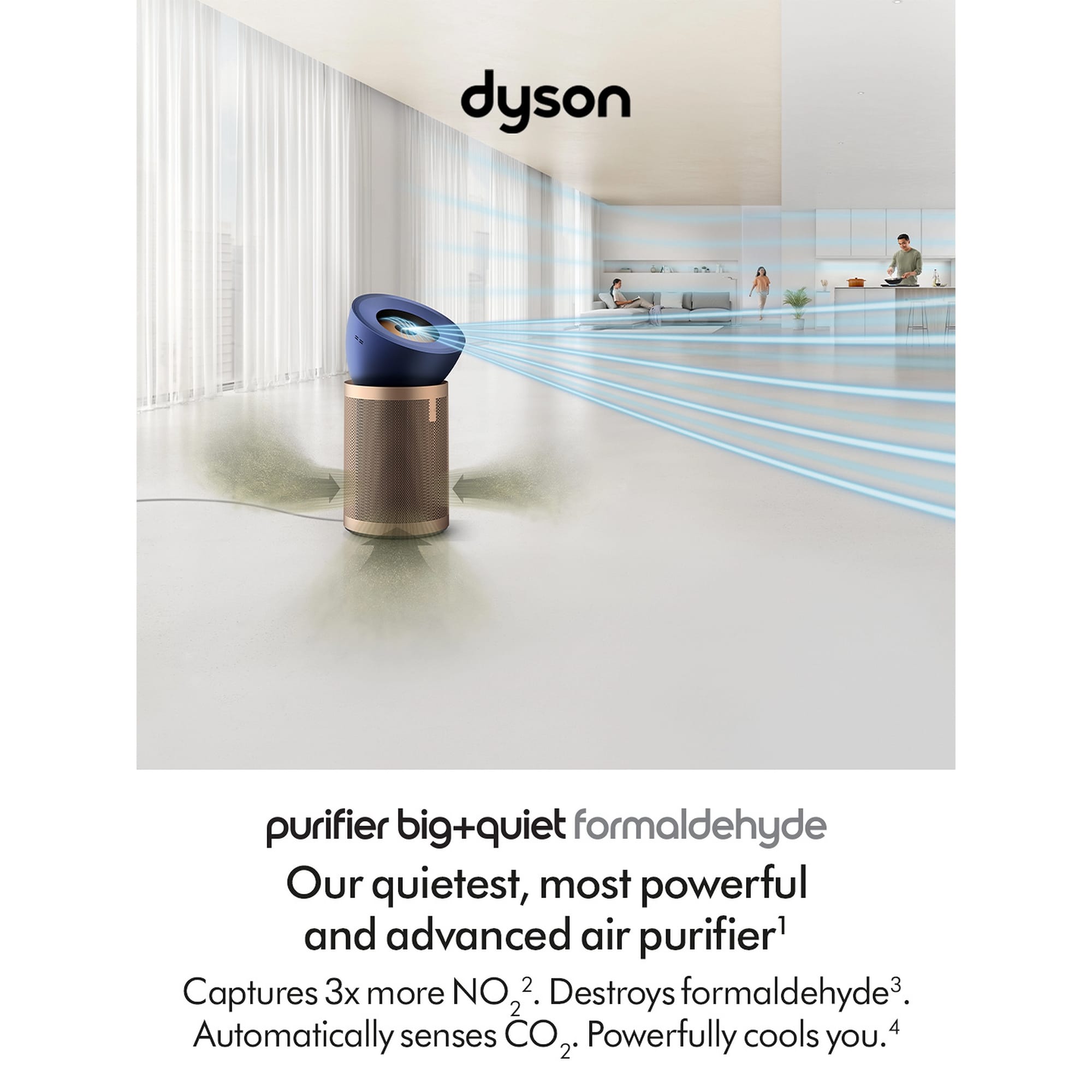 Dyson BP04 Purifier Big+Quiet Formaldehyde Fan - Prussian Blue / Gold - (545814-01) Dyson BP04 Purifier Big+Quiet Formaldehyde Fan - Prussian Blue / Gold - (545814-01)