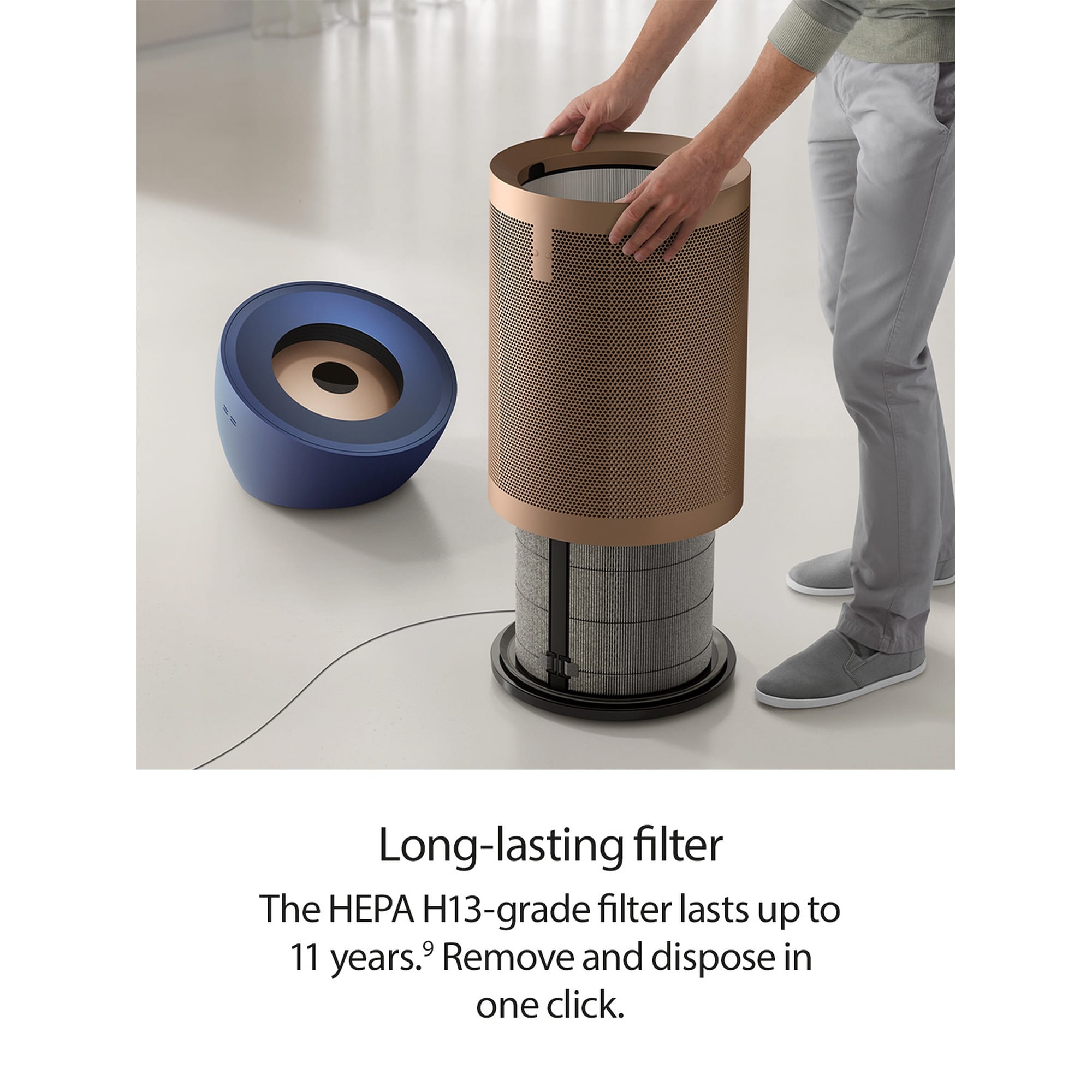 Dyson BP04 Purifier Big+Quiet Formaldehyde Fan - Prussian Blue / Gold - (545814-01) Dyson BP04 Purifier Big+Quiet Formaldehyde Fan - Prussian Blue / Gold - (545814-01)