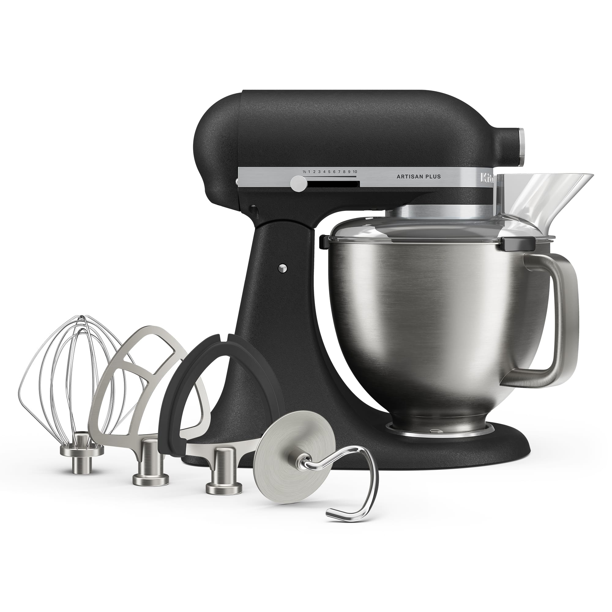 KitchenAid Artisan Plus 4.7L Tilt-Head Stand Mixer – 50 Cast Iron Black – 5KSM50PKVBBK KitchenAid Artisan Plus 4.7L Tilt-Head Stand Mixer – 50 Cast Iron Black – 5KSM50PKVBBK