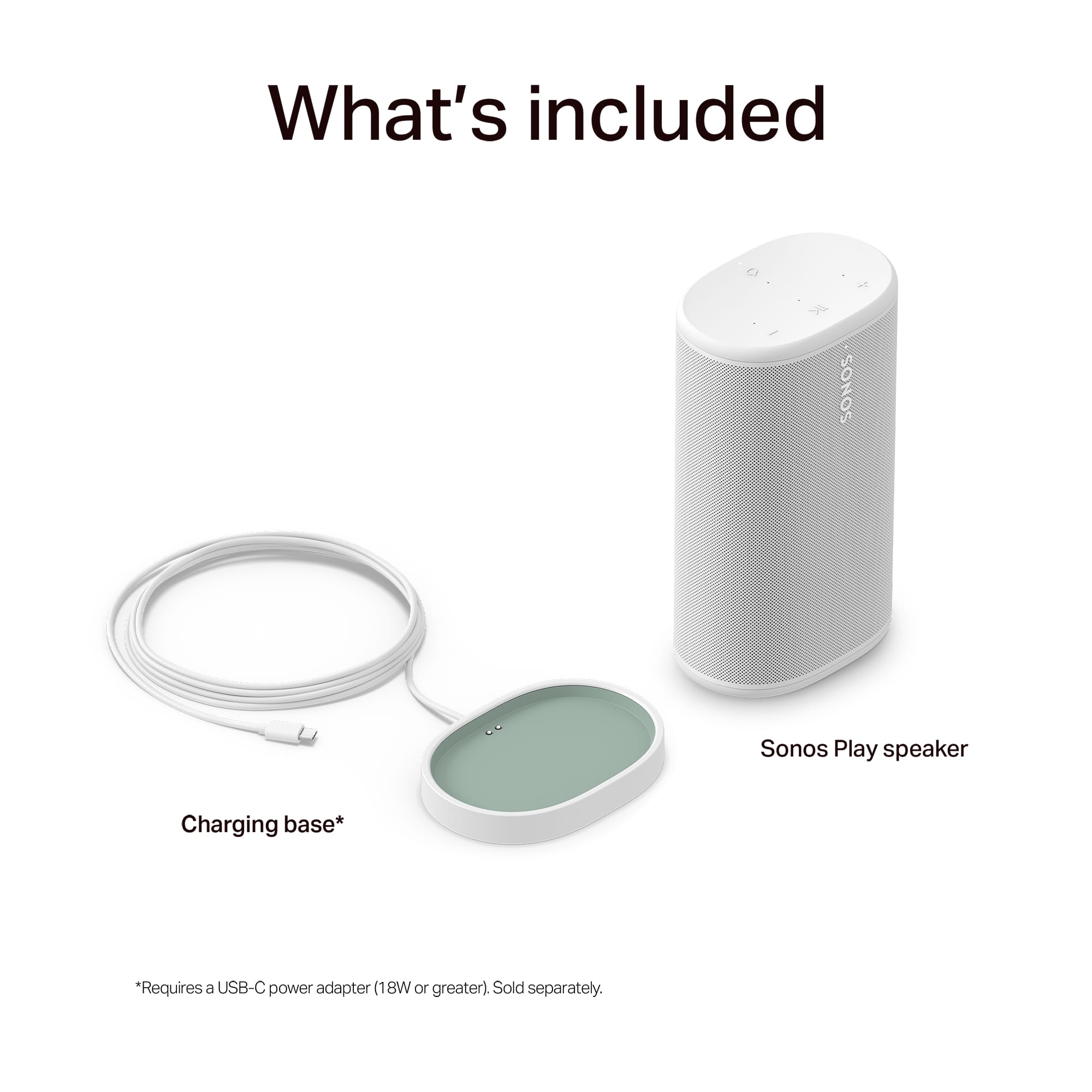 Sonos Play Portable Wireless Speaker – White Sonos Play Portable Wireless Speaker – White
